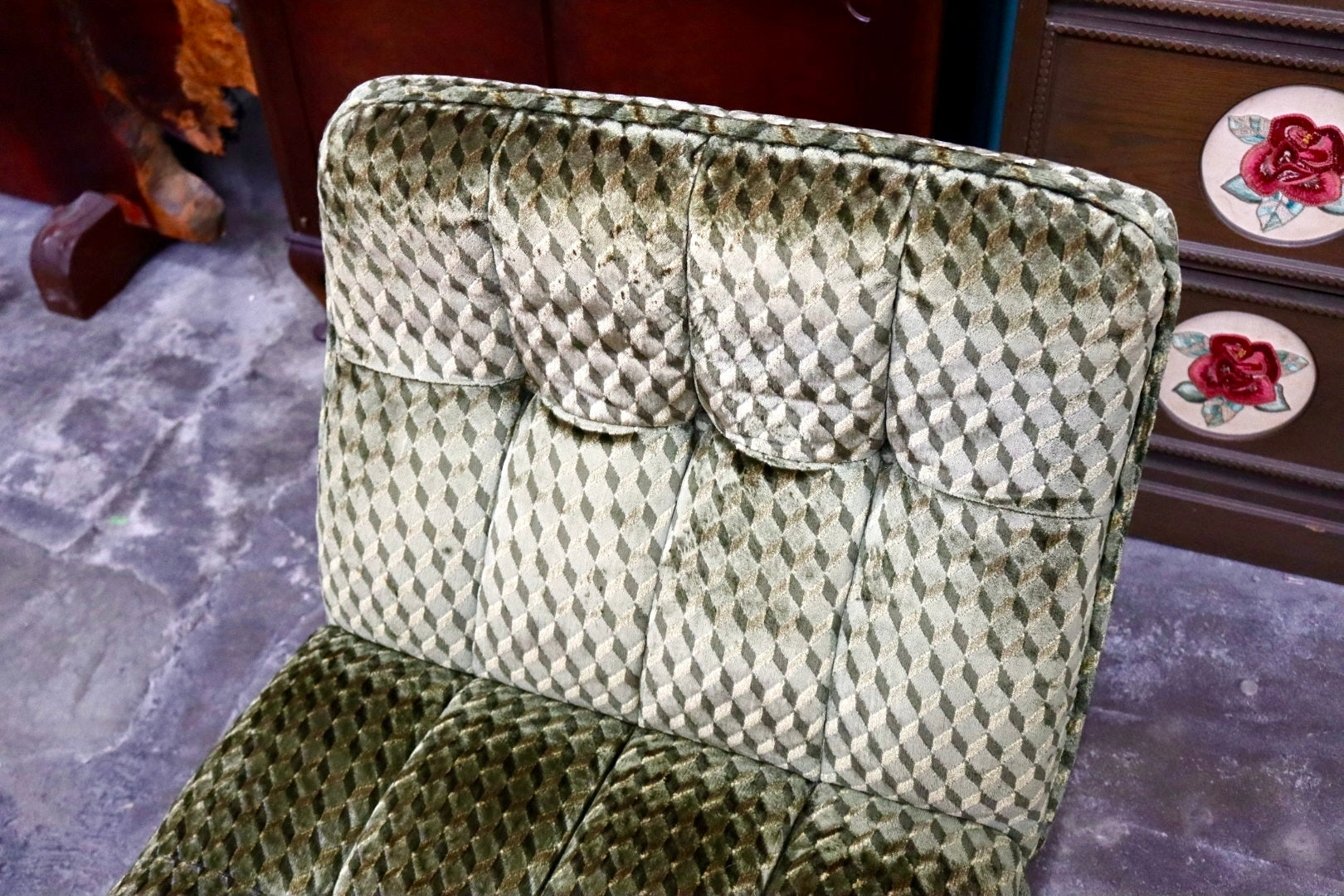 GMJK210C○karimoku / カリモク 1人掛けソファ シングルソファ 椅子 ラウンジチェア ファブリック オールドカリモク ヴィンテージ 国産家具