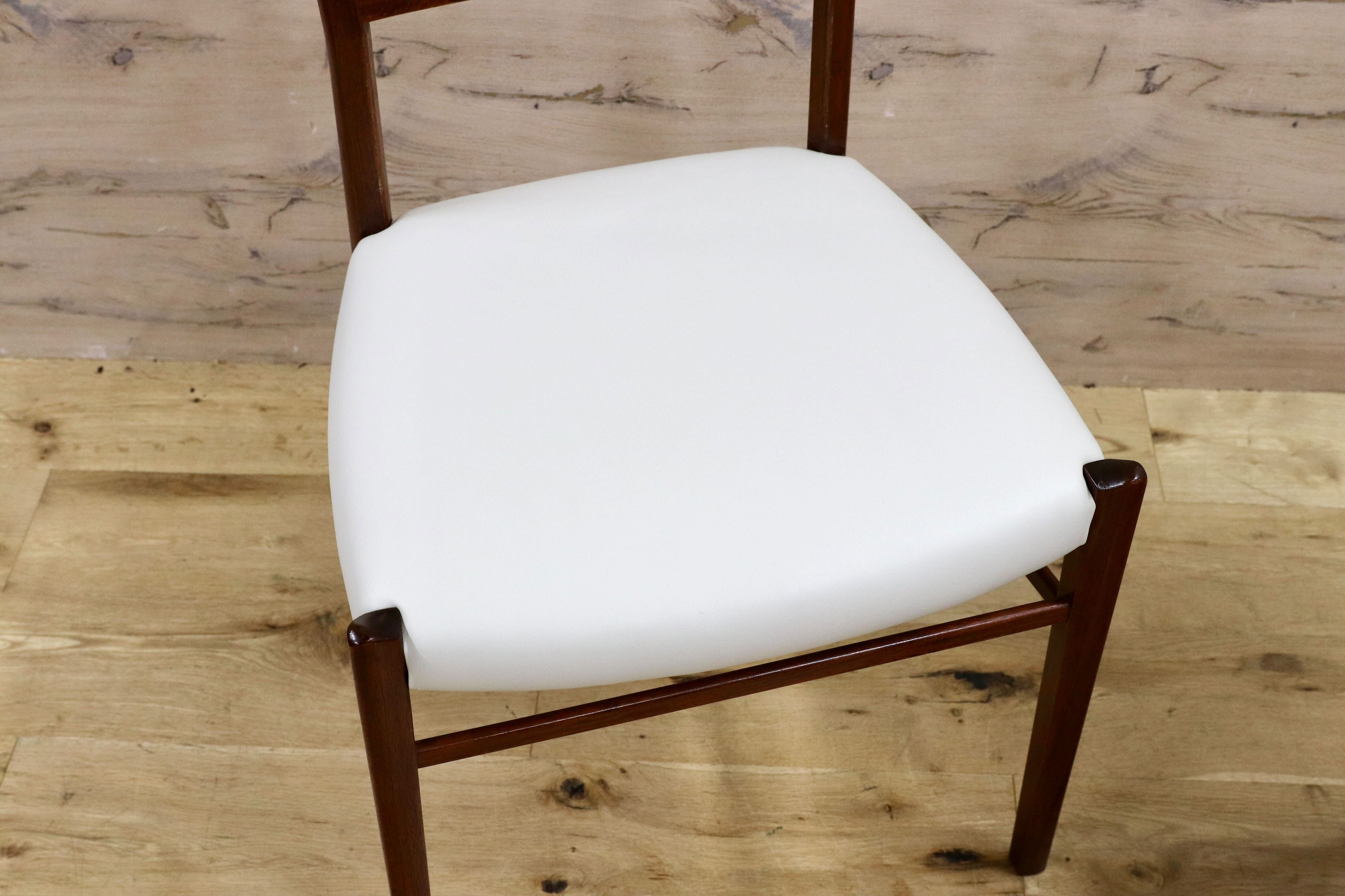 GMHN88A○karimoku / カリモク vivente ビベンテ ダイニングチェア 椅子 2脚セット 花梨無垢材 合皮 稀少 ヴィンテージ 定価約36万