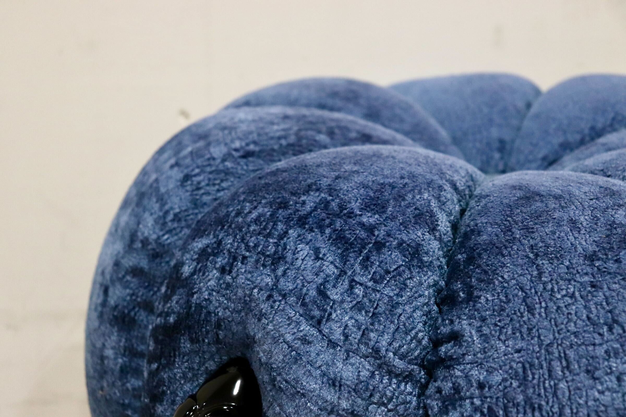 GMHH489B○パンプキンスツール アンティーク調 猫脚 ファブリック オットマン 腰掛け ヨーロピアン エレガント チェア 展示品