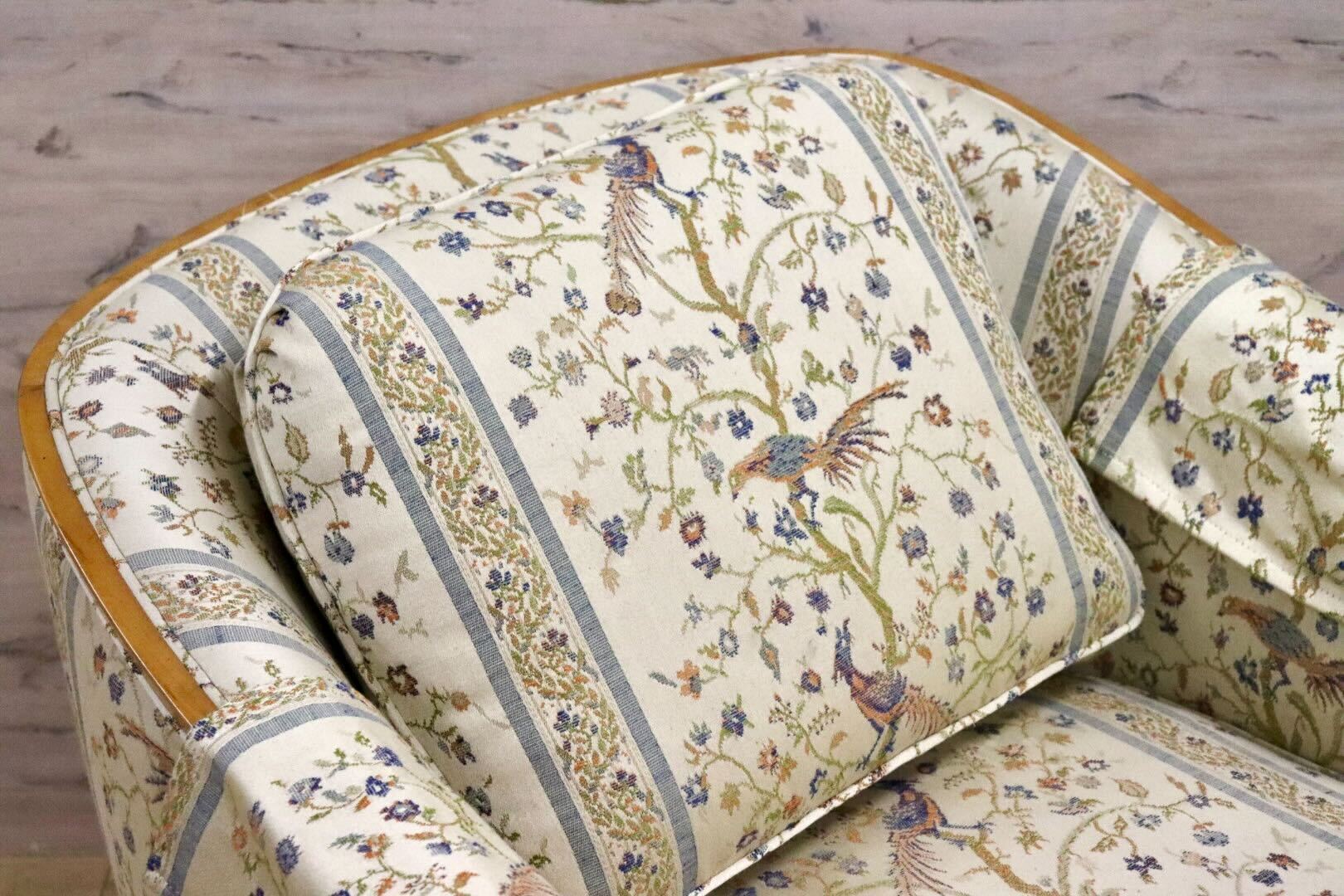 GMHN257B○DREXEL HERITAGE / ドレクセルヘリテイジ 1人掛けソファ シングルソファ アームチェア ファブリック ヴィンテージ 美品