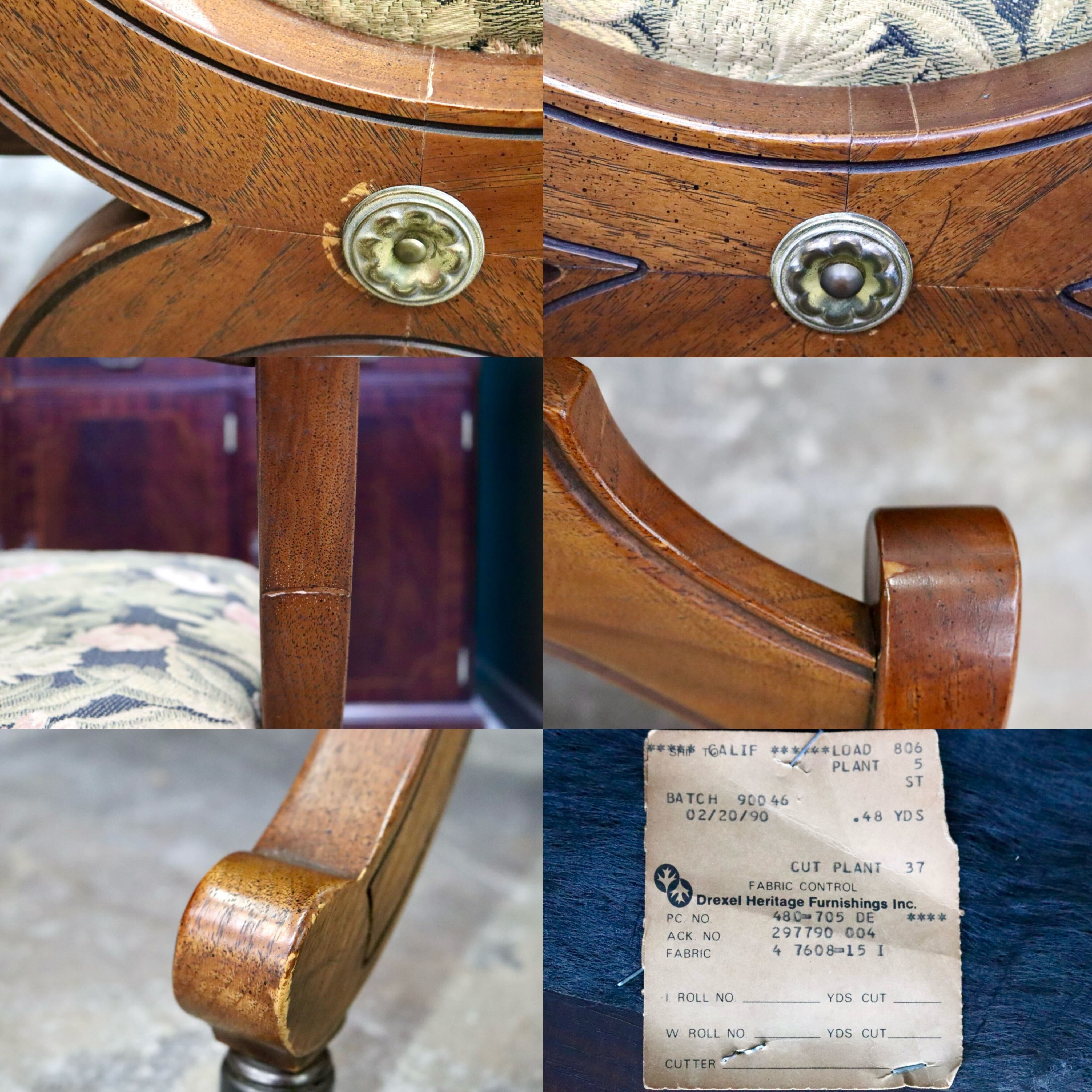 GMIK674E○DREXEL HERITAGE / ドレクセルヘリテイジ エスペラント ダイニングチェア 椅子 キャスター ヴィンテージ クラシック 定価約21万