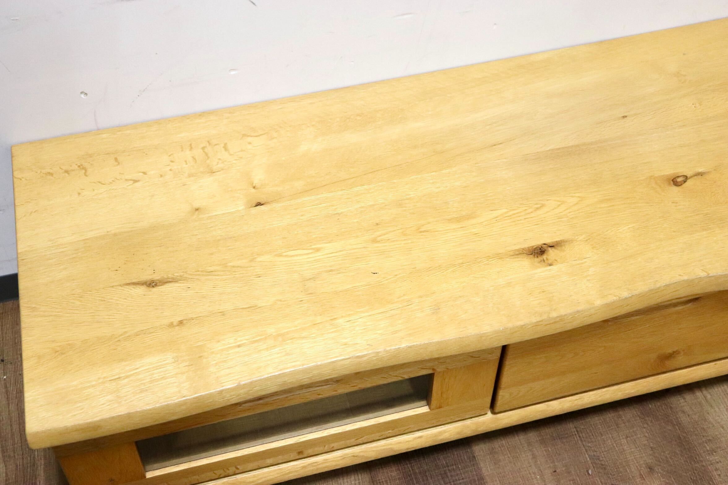 GMHN155○起立木工 / KIRITSU FURNITURE D-OAK TVボード AVボード テレビ台 ローボード リビングボード オーク材 ナチュラル 北欧スタイル