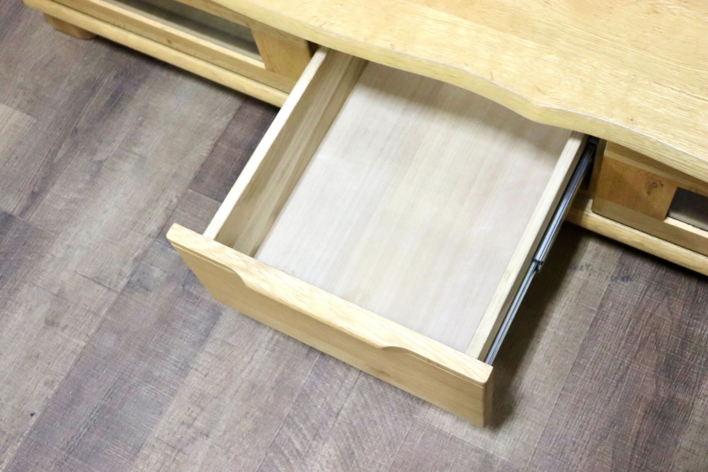 GMHN155○起立木工 / KIRITSU FURNITURE D-OAK TVボード AVボード テレビ台 ローボード リビングボード オーク材 ナチュラル 北欧スタイル