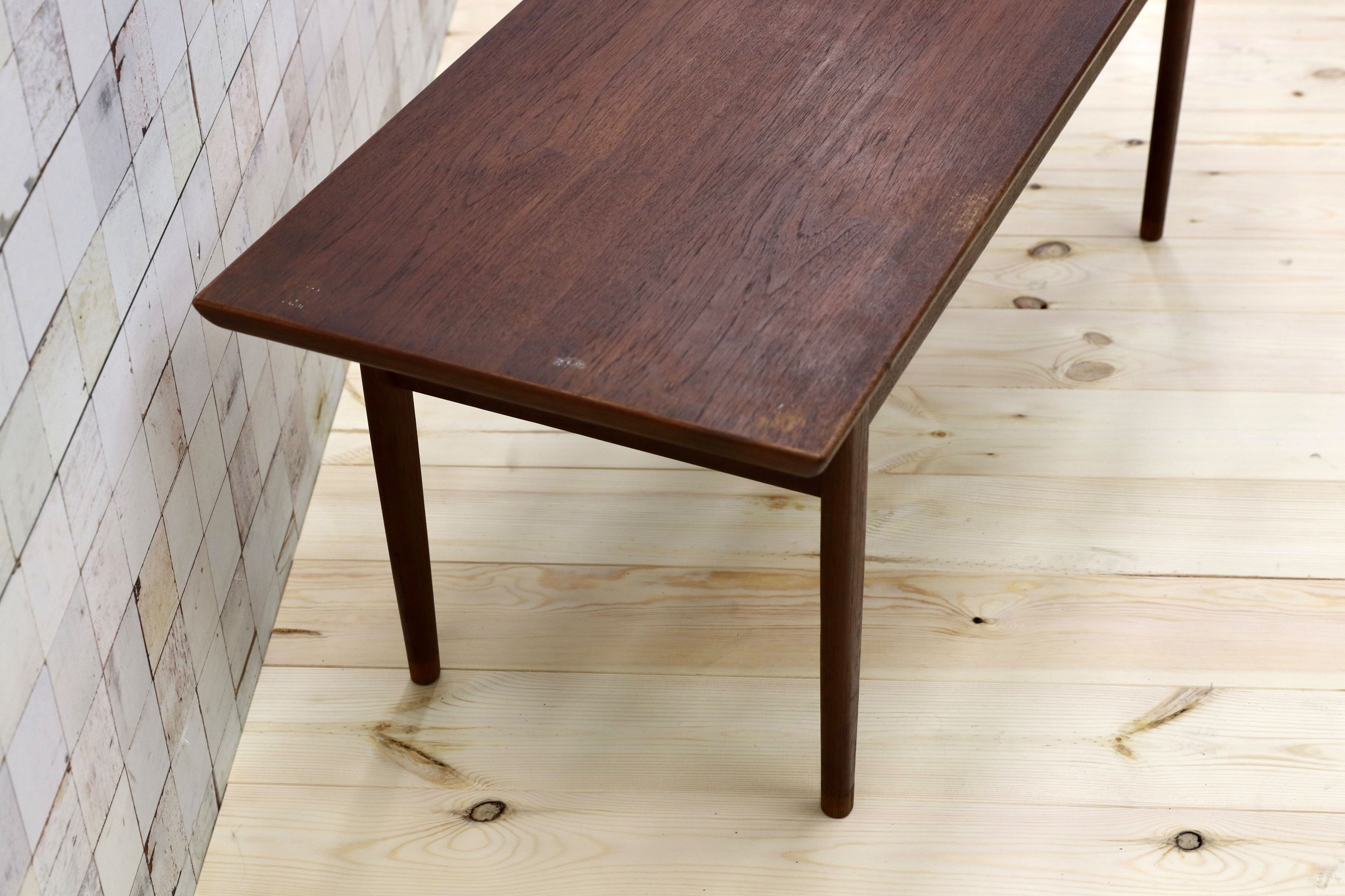 GMFK822○北欧ヴィンテージ センターテーブル リビングテーブル コーヒーテーブル ローテーブル チーク材 デンマーク製 検)オーレヴァンシャー