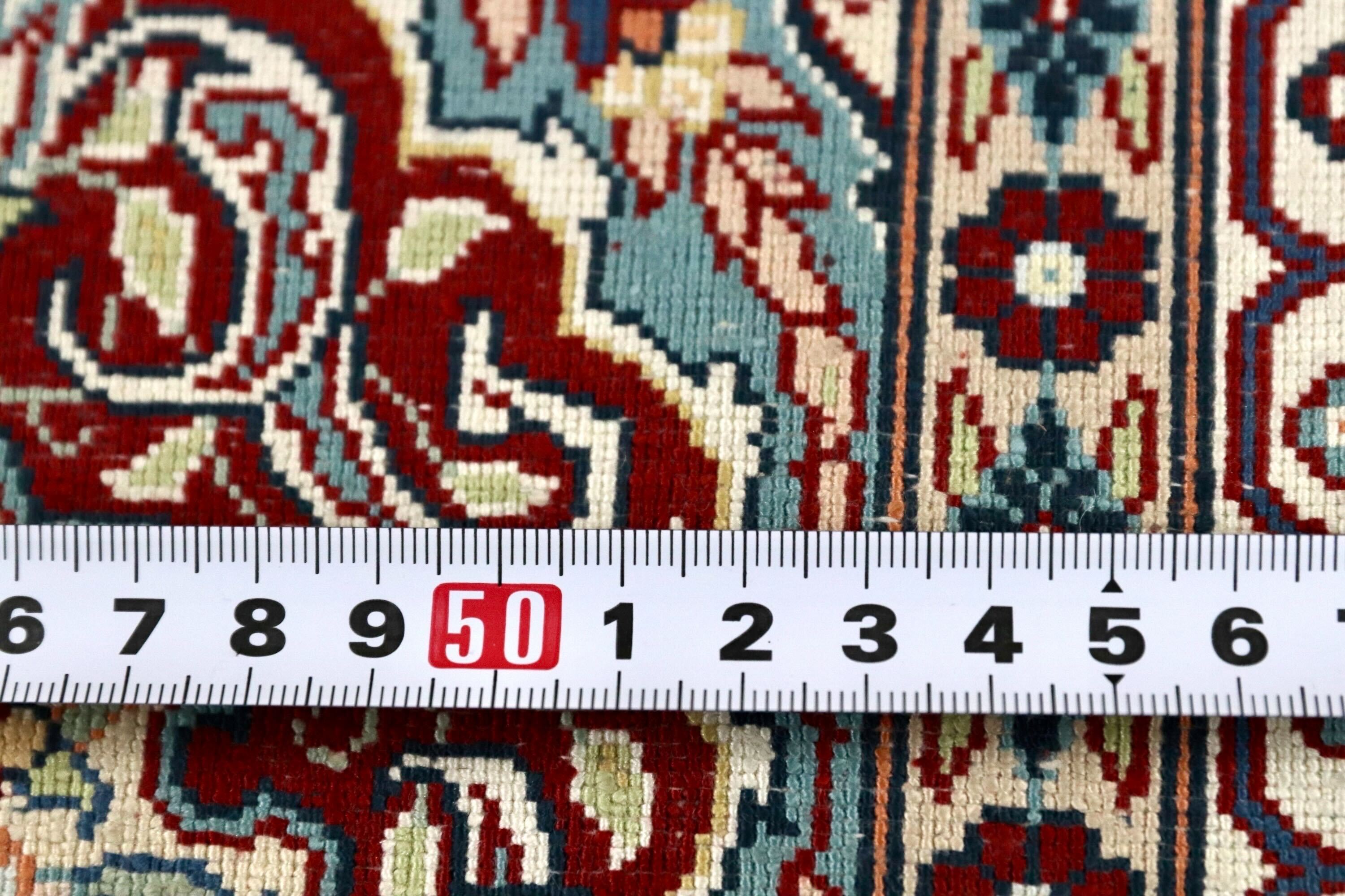 GMIK803○トルコ ヘレケ ペルシャ絨毯 シルク 手織り 大判 最高級 ヴィンテージ ラグ マット 工房サイン有 約300万