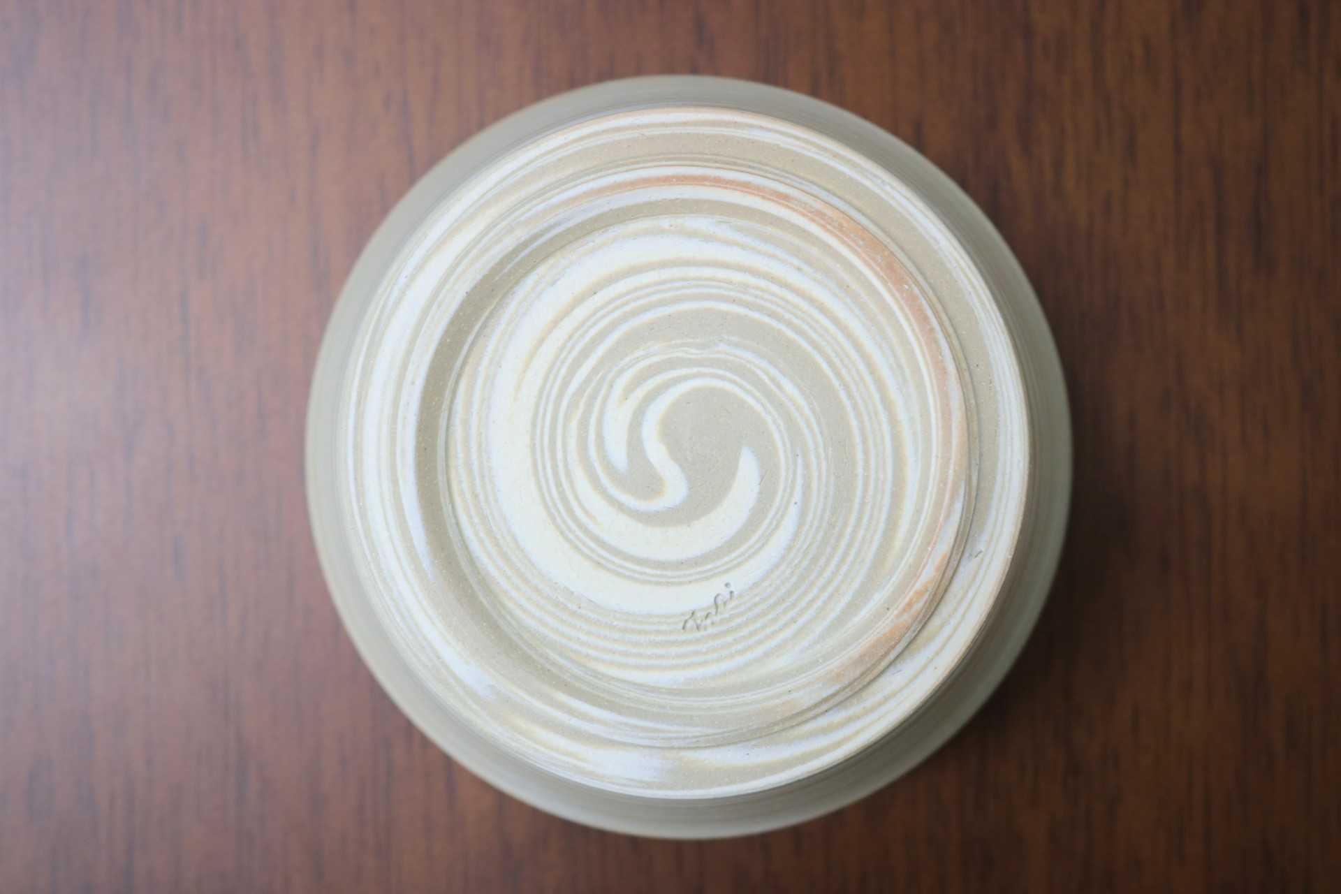 GMJO82○千代市陶房 清水万佐年 丹波焼 織部鉢 陶器 伝統工芸 丹波篠山 未使用