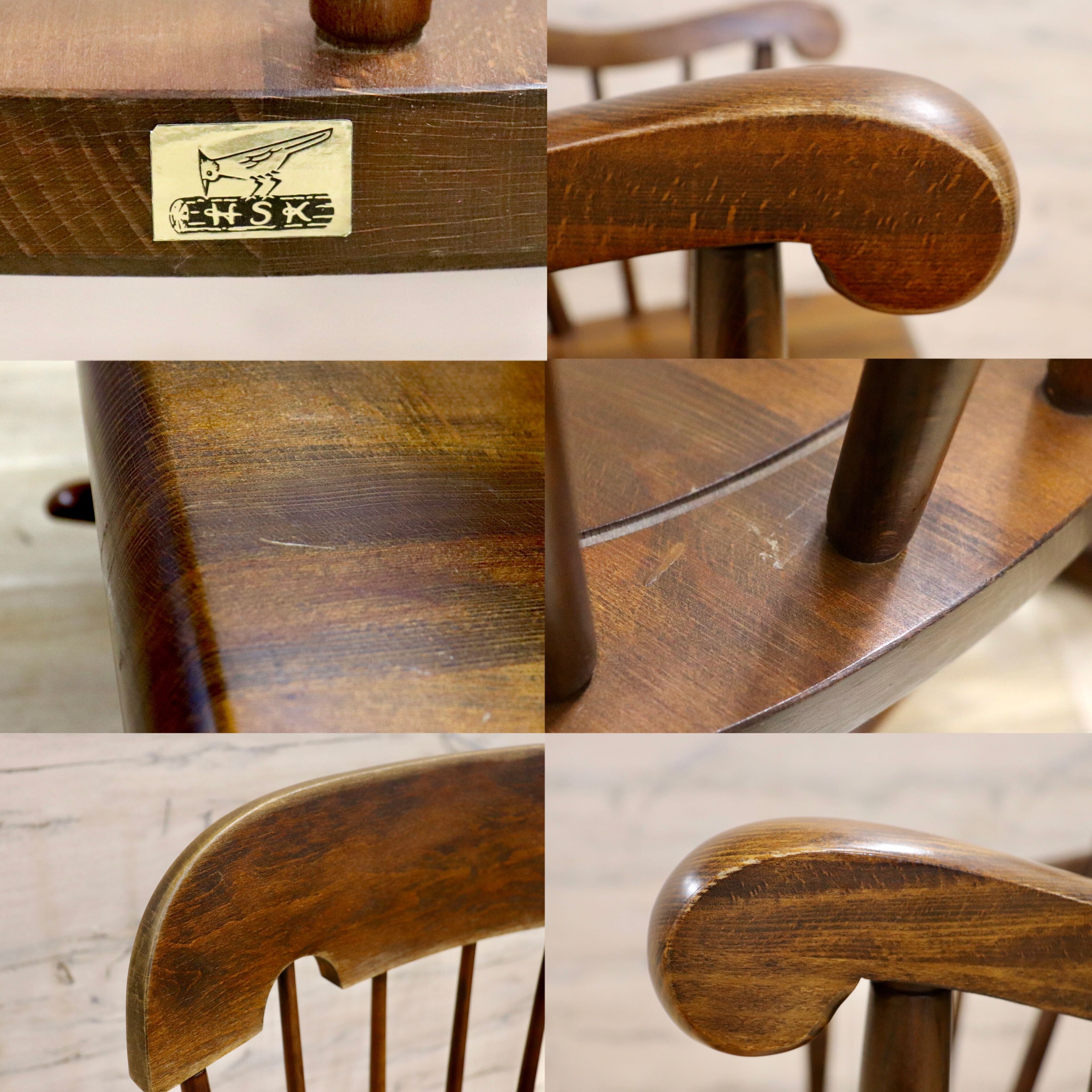 GMHS389○飛騨産業 / HIDA キツツキ 穂高 ロッキングチェア 揺り椅子 カントリー 古民家 レトロ ヴィンテージ アンティーク 木製