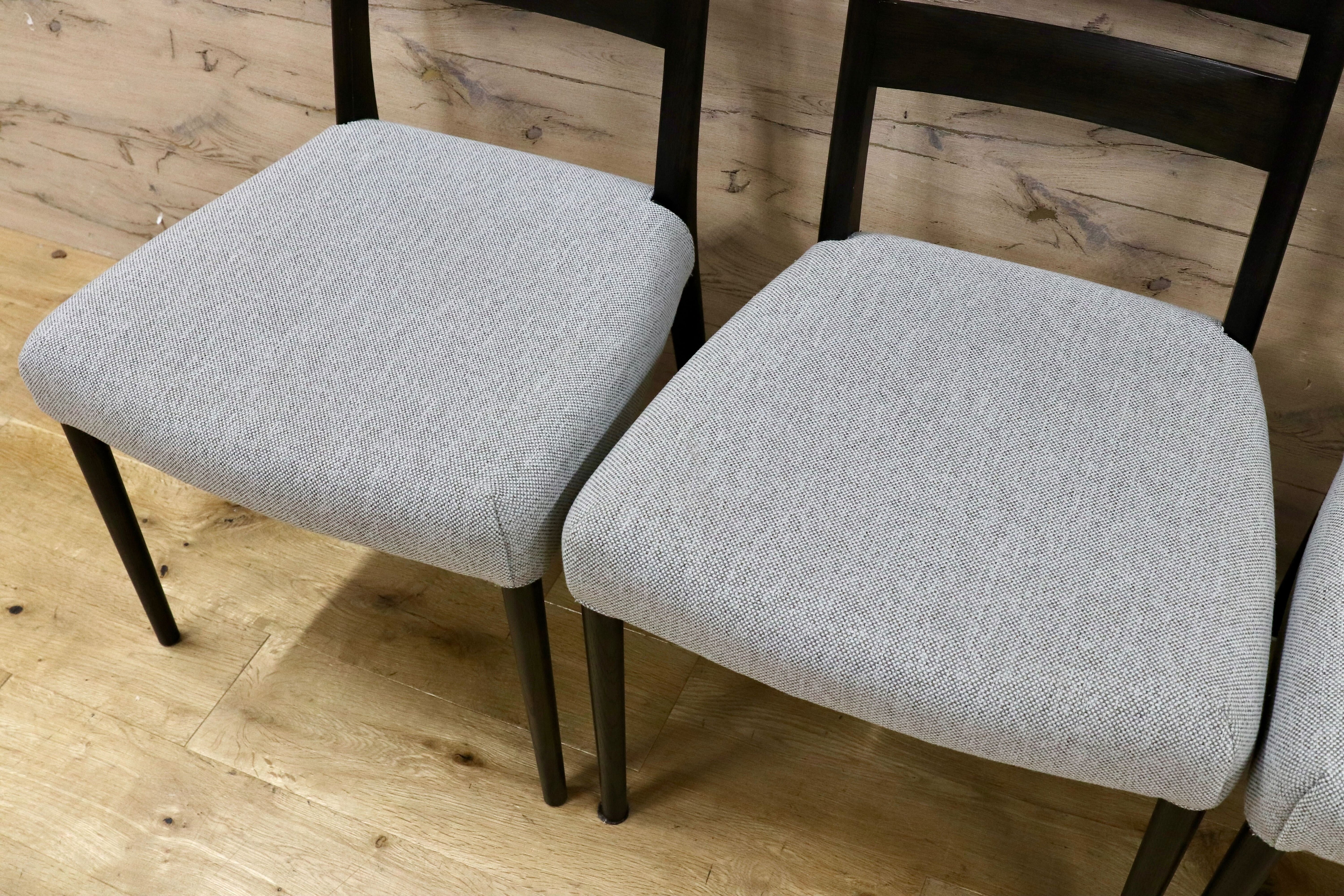 GMHN93○karimoku / カリモク ダイニングチェア 食卓椅子 4脚セット ファブリック オーク カバーリング 国産家具 定価約24万