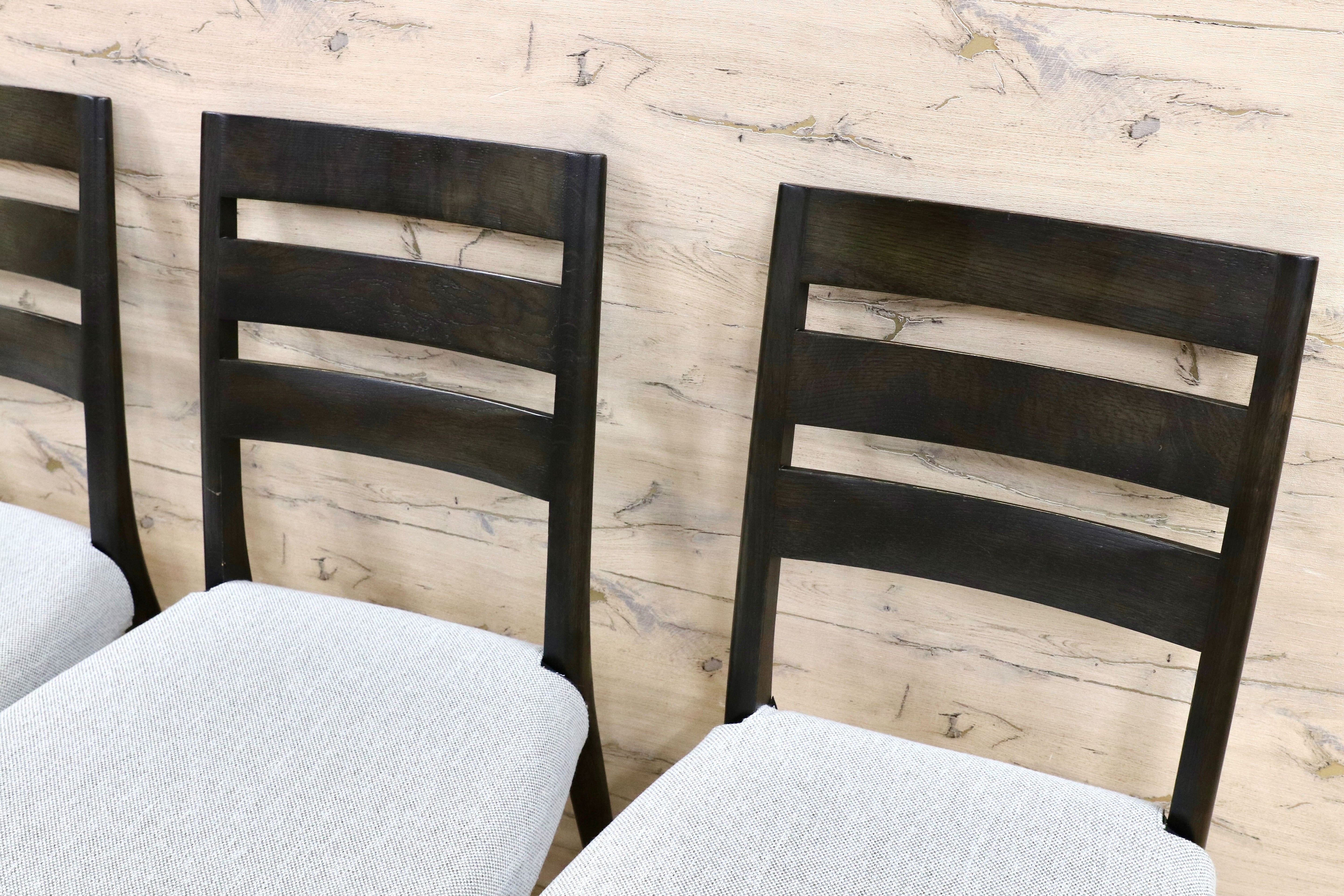 GMHN93○karimoku / カリモク ダイニングチェア 食卓椅子 4脚セット ファブリック オーク カバーリング 国産家具 定価約24万