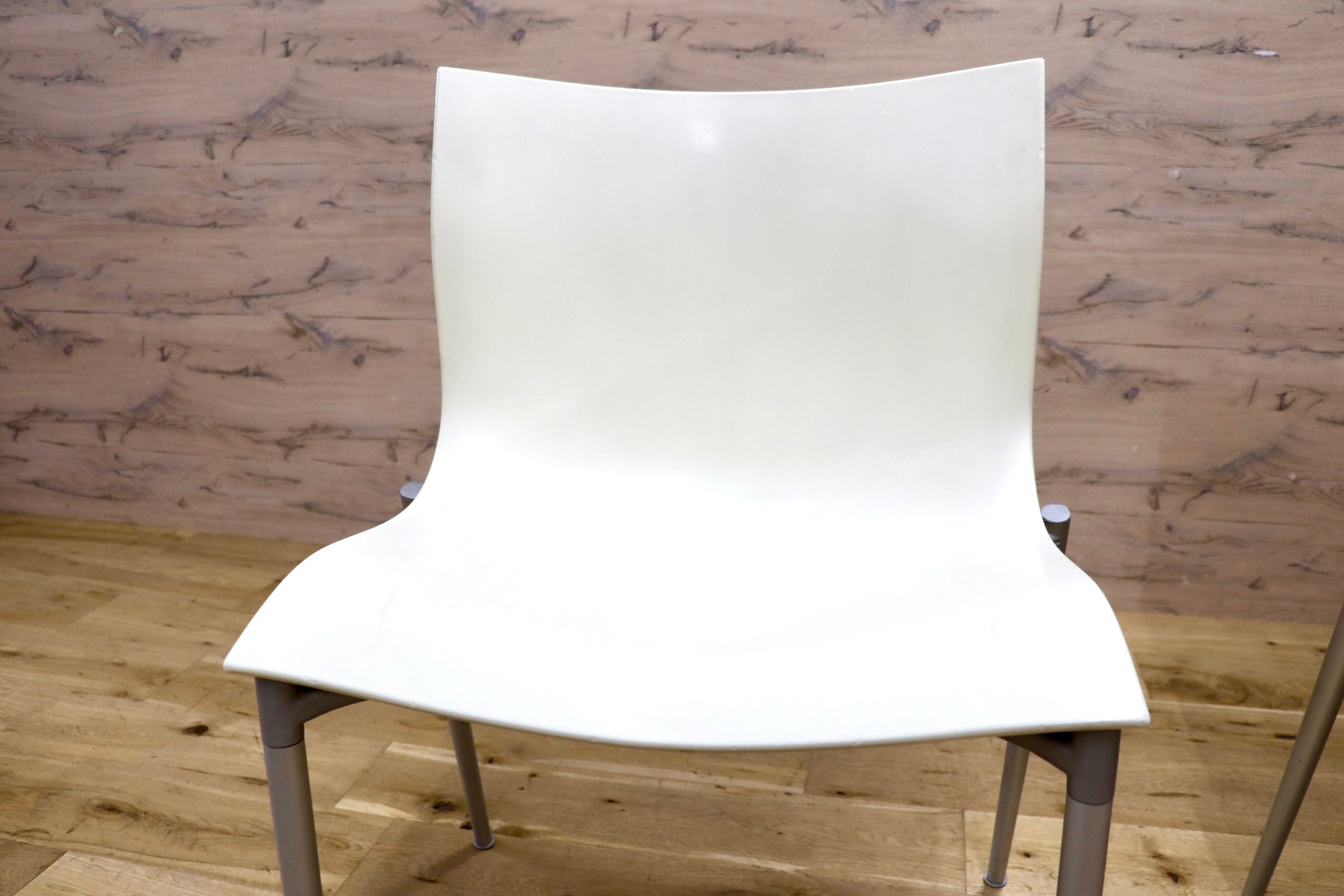 GMJK321A◯Driade / ドリアデ Cameleon Chair カメレオンチェア ダイニングチェア 椅子 スタッキング モダン ホワイト 2脚セット
