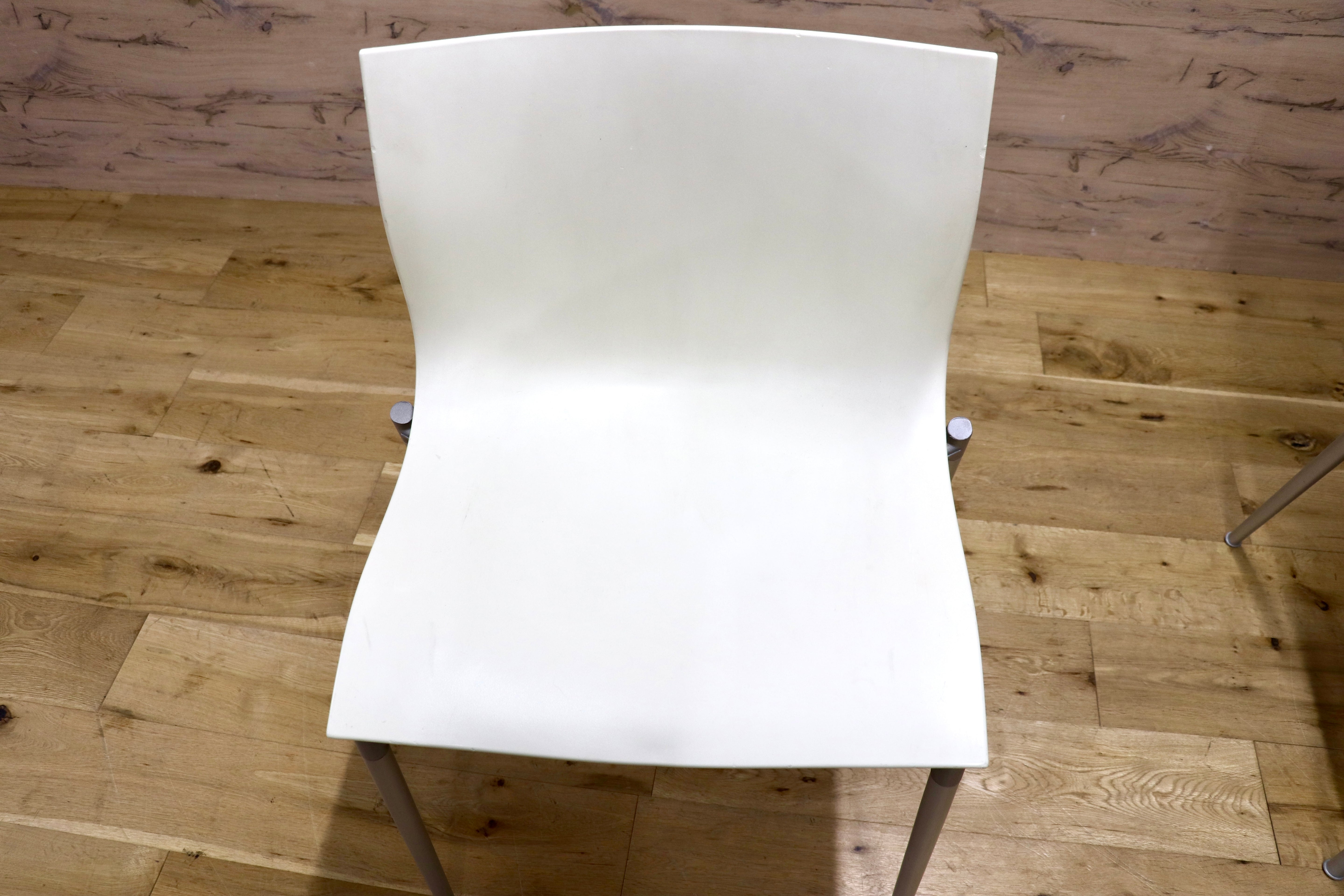 GMJK321A◯Driade / ドリアデ Cameleon Chair カメレオンチェア ダイニングチェア 椅子 スタッキング モダン ホワイト 2脚セット
