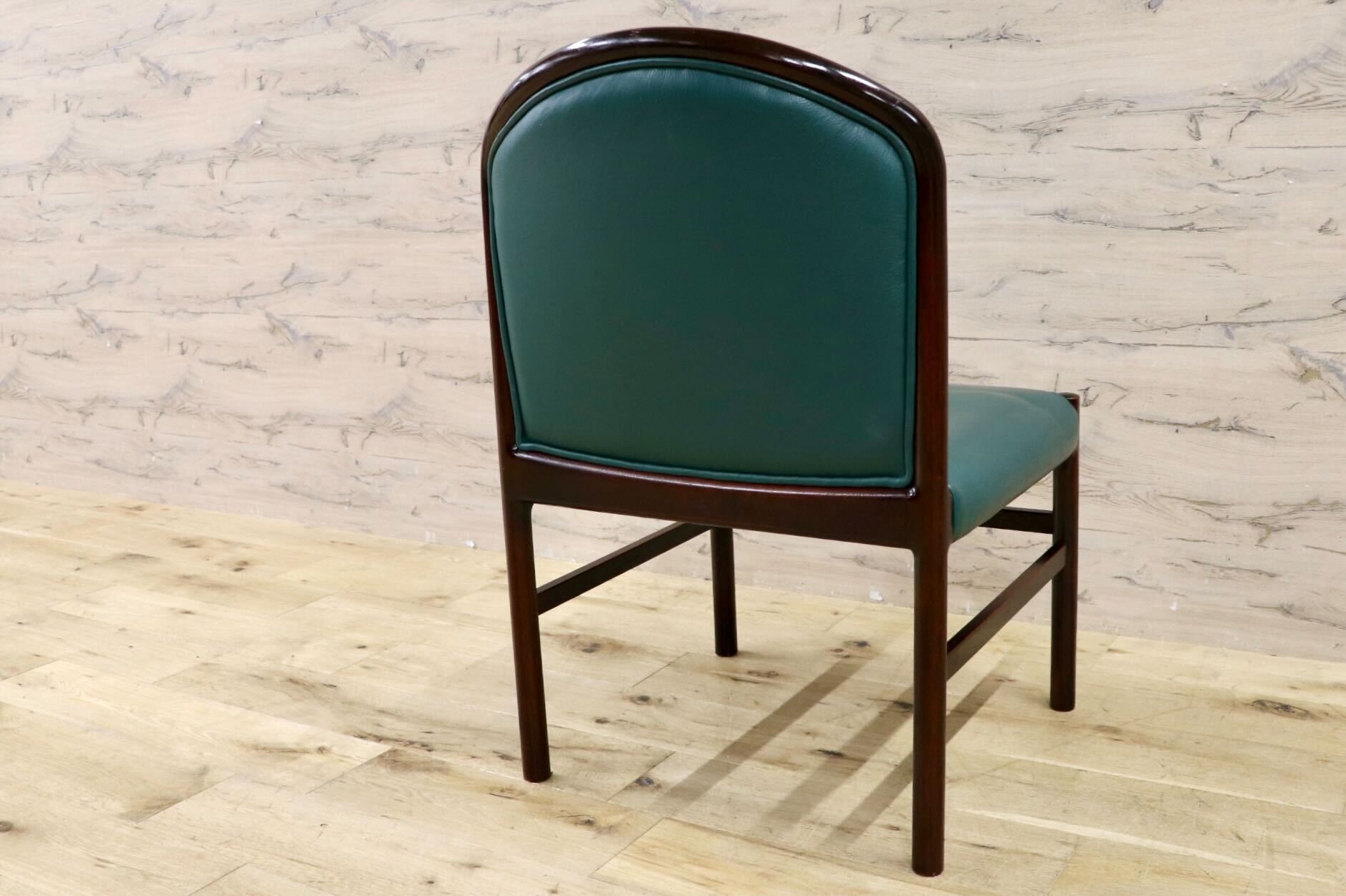 GMHH473B○CONDE HOUSE / カンディハウス インテリアセンター クイーン ダイニングチェア 椅子 レザー 北海道旭川 ビンテージ