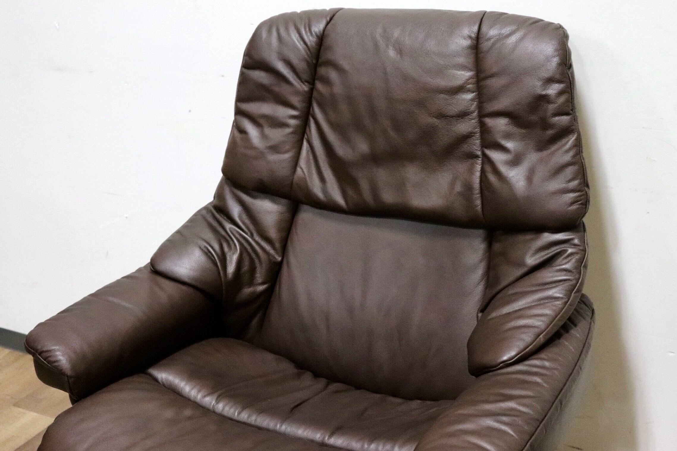 GMHN161○EKORNES / エコーネス RENO ストレスレス レノ パーソナルチェア リクライニングチェア 本革 ブラウン 北欧 ノルウェー Lサイズ