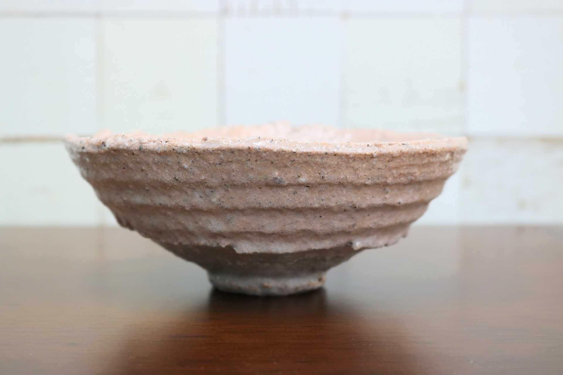 GMJO83○千代市陶房 清水万佐年 丹波焼 長石碗 陶器 伝統工芸 丹波篠山 未使用