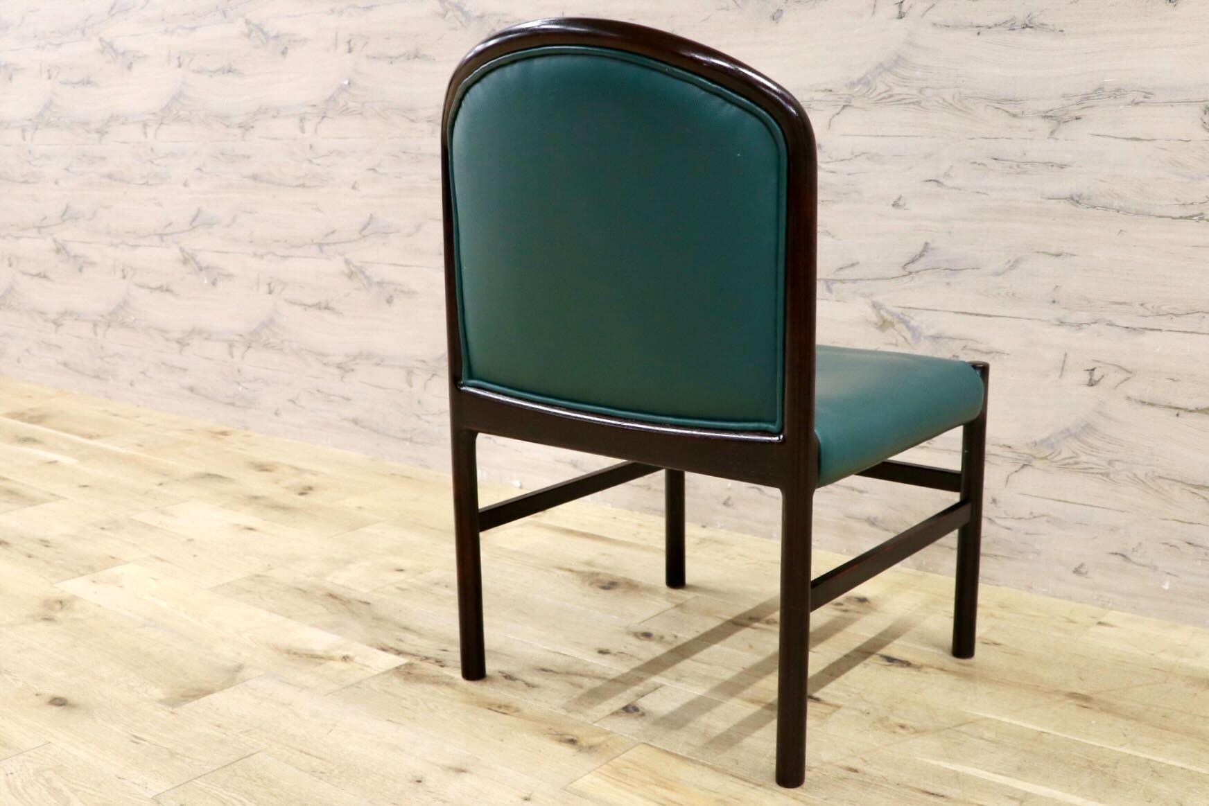 GMHH473C○CONDE HOUSE / カンディハウス インテリアセンター クイーン ダイニングチェア 椅子 レザー 北海道旭川 ビンテージ