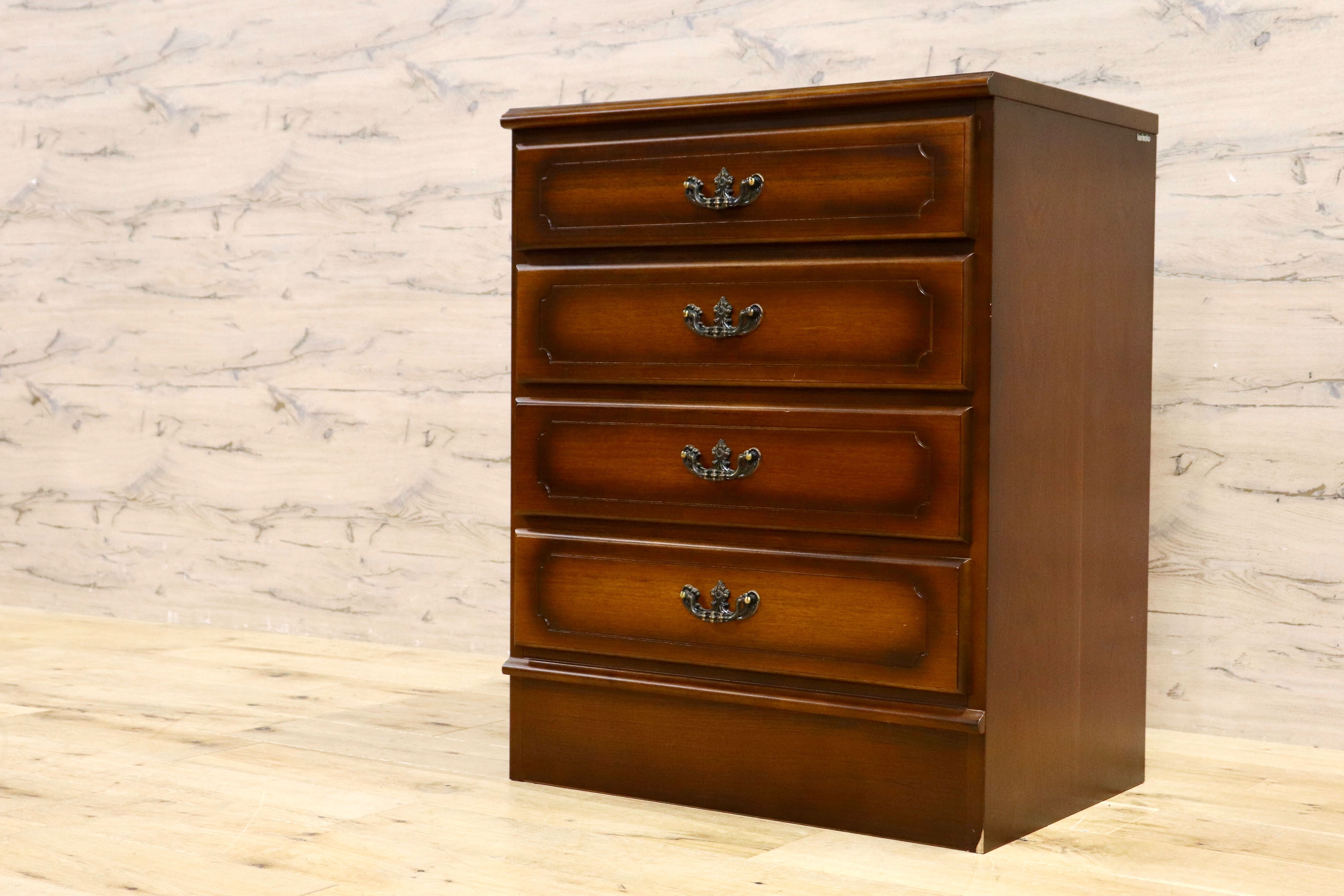 GMIH298○karimoku / カリモク コロニアル サイドチェスト 4段チェスト 収納家具 引き出し収納 チェスト クラシック 国産家具