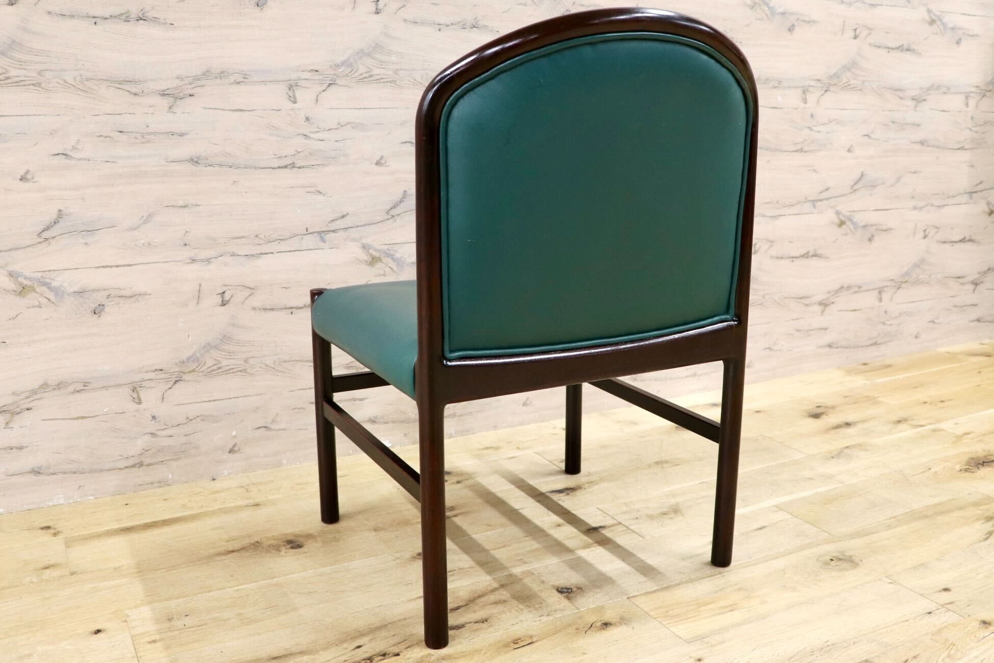 GMHH473C○CONDE HOUSE / カンディハウス インテリアセンター クイーン ダイニングチェア 椅子 レザー 北海道旭川 ビンテージ