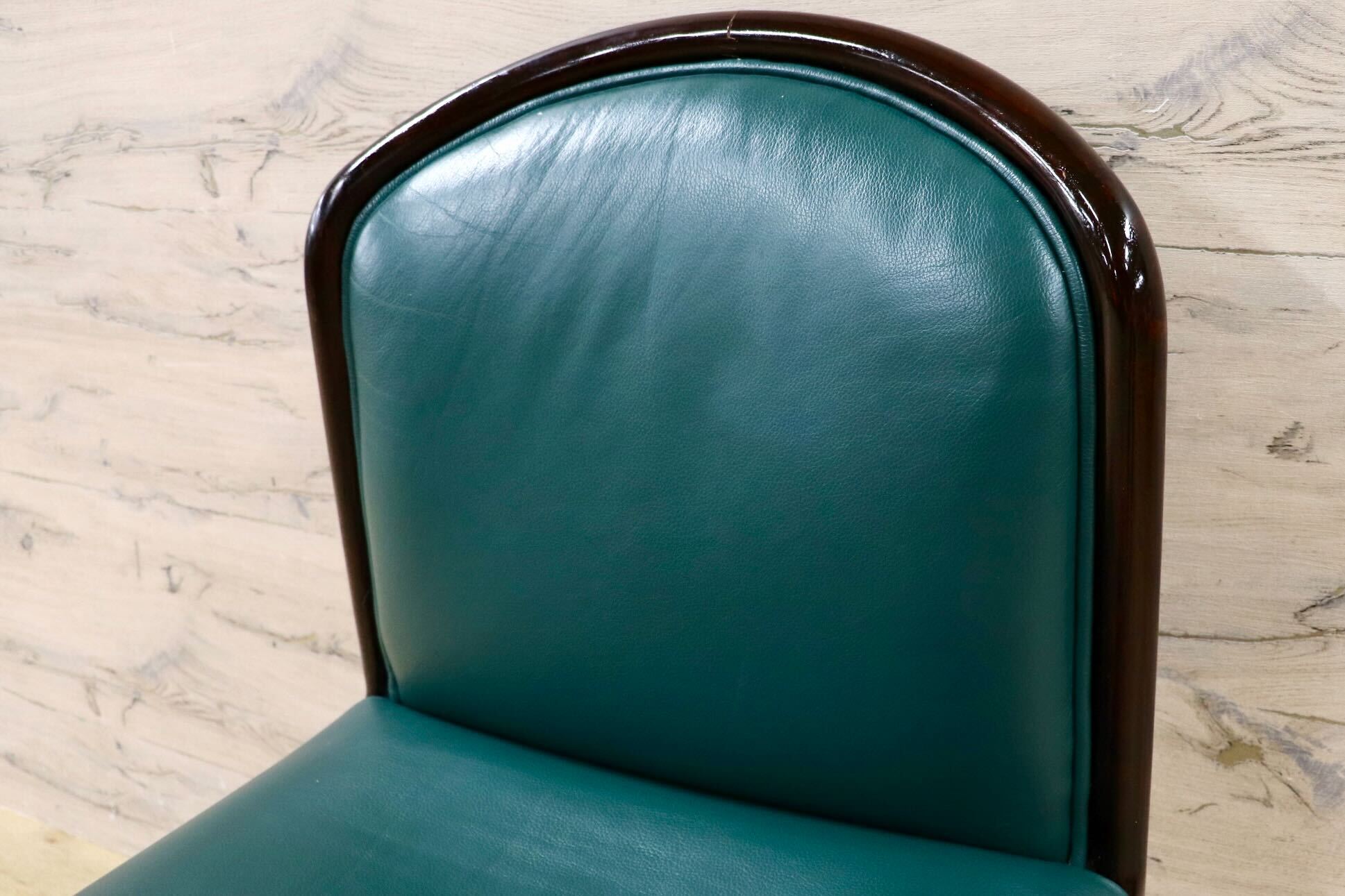 GMHH473C○CONDE HOUSE / カンディハウス インテリアセンター クイーン ダイニングチェア 椅子 レザー 北海道旭川 ビンテージ