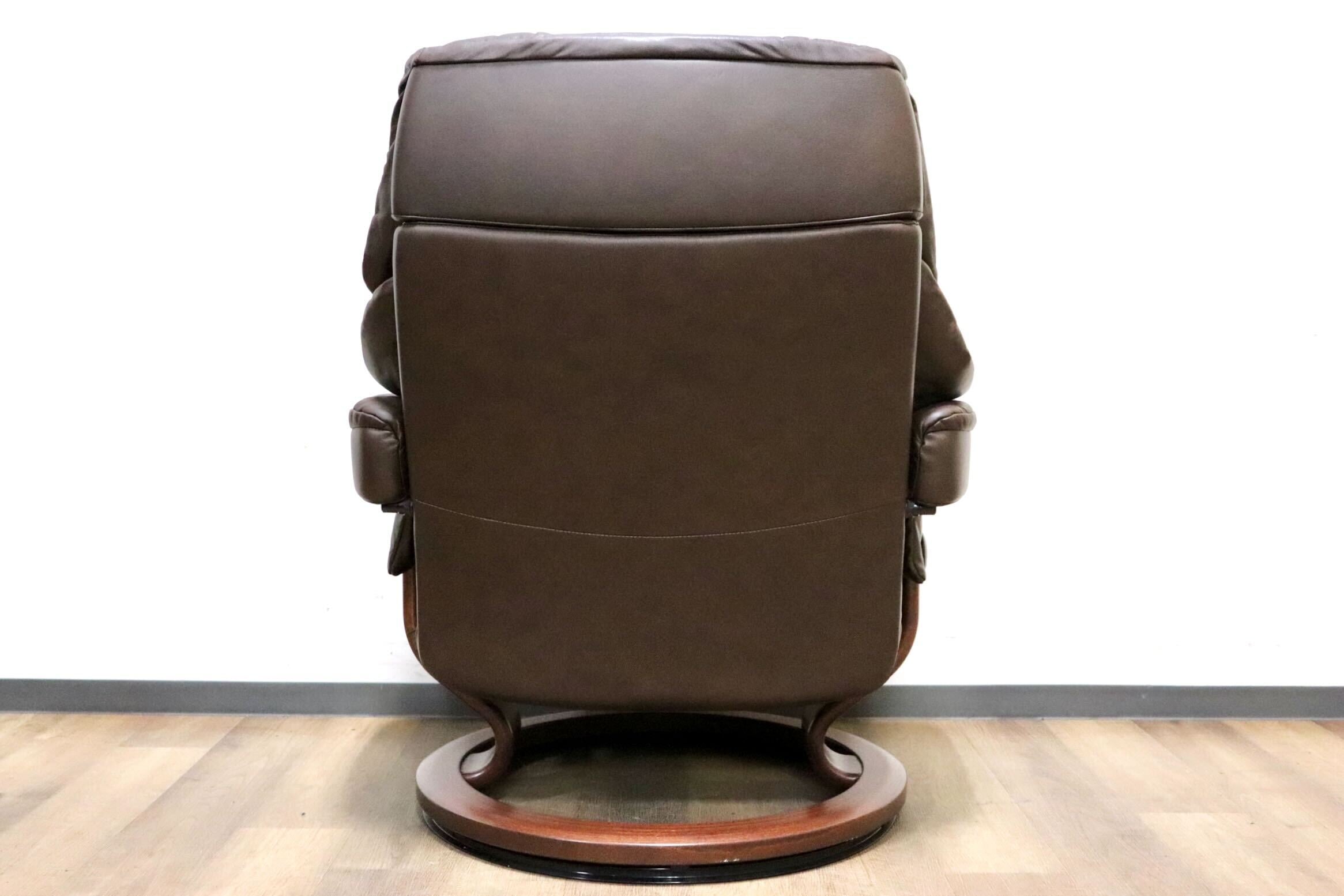 GMHN161○EKORNES / エコーネス RENO ストレスレス レノ パーソナルチェア リクライニングチェア 本革 ブラウン 北欧 ノルウェー Lサイズ