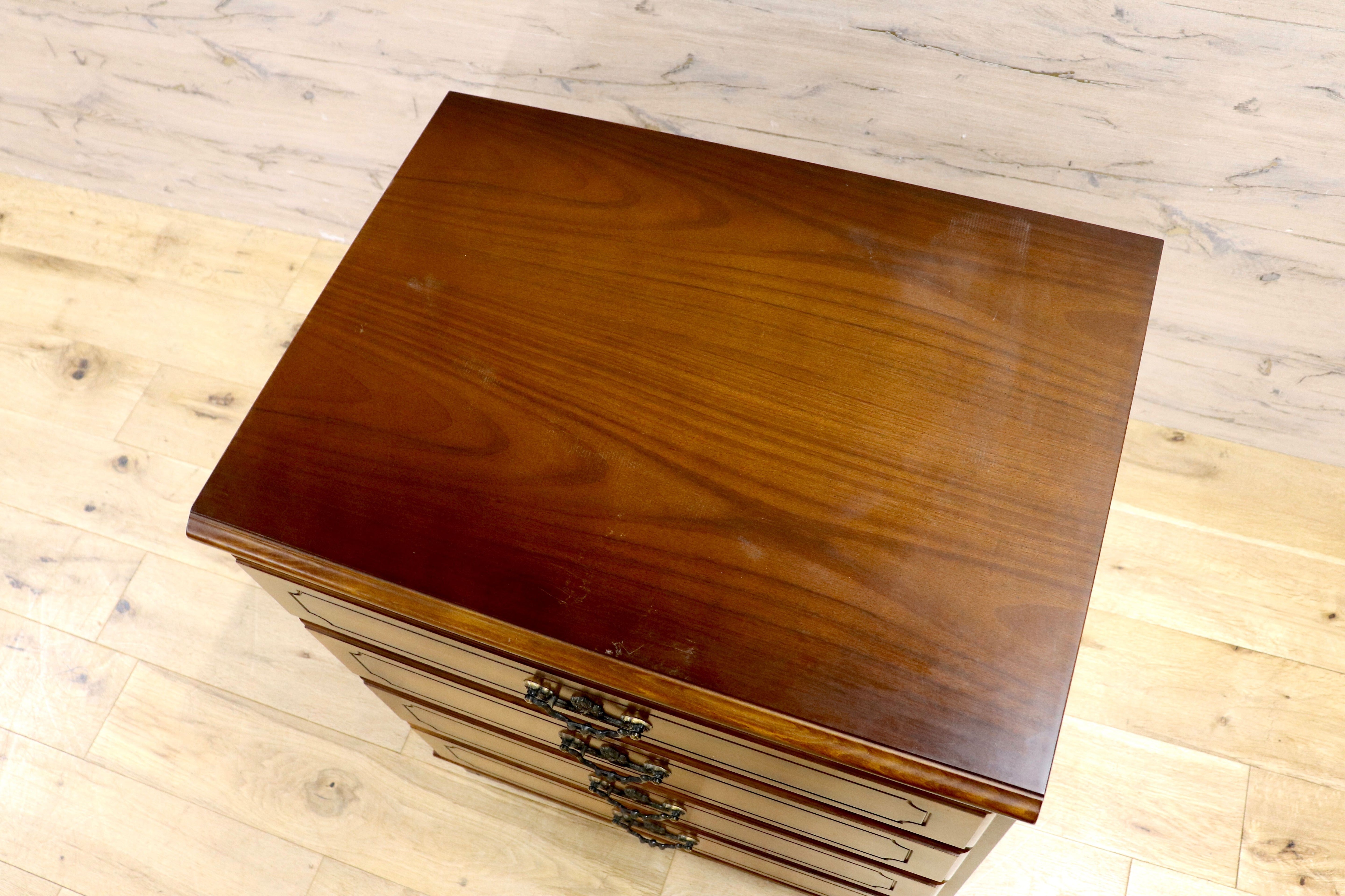 GMIH298○karimoku / カリモク コロニアル サイドチェスト 4段チェスト 収納家具 引き出し収納 チェスト クラシック 国産家具