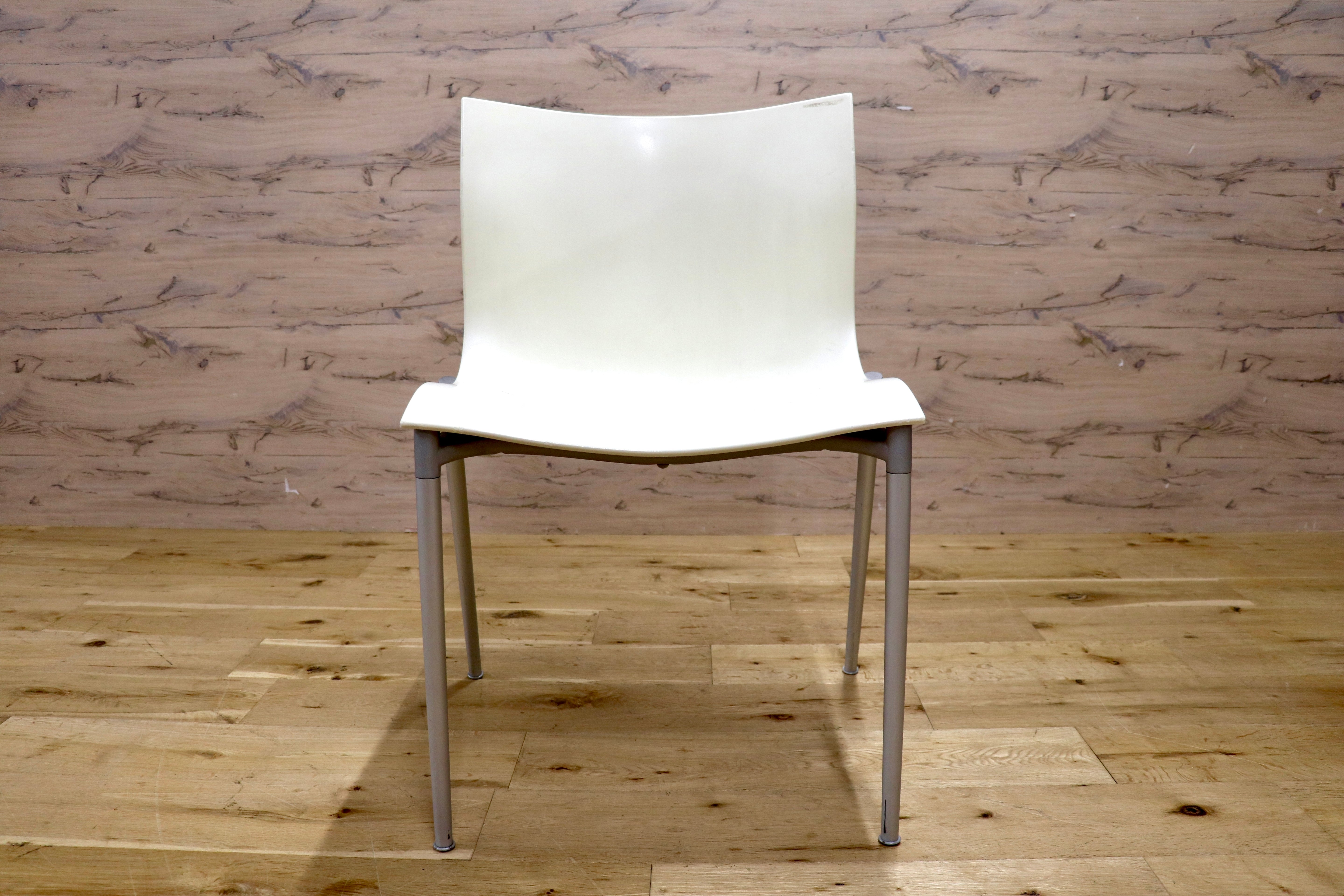 GMJK321B◯Driade / ドリアデ Cameleon Chair カメレオンチェア ダイニングチェア 椅子 スタッキング モダン ホワイト 2脚セット