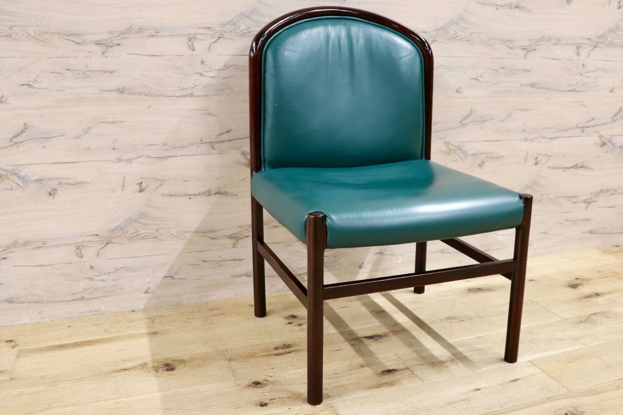 GMHH473D○CONDE HOUSE / カンディハウス インテリアセンター クイーン ダイニングチェア 椅子 レザー 北海道旭川 ビンテージ