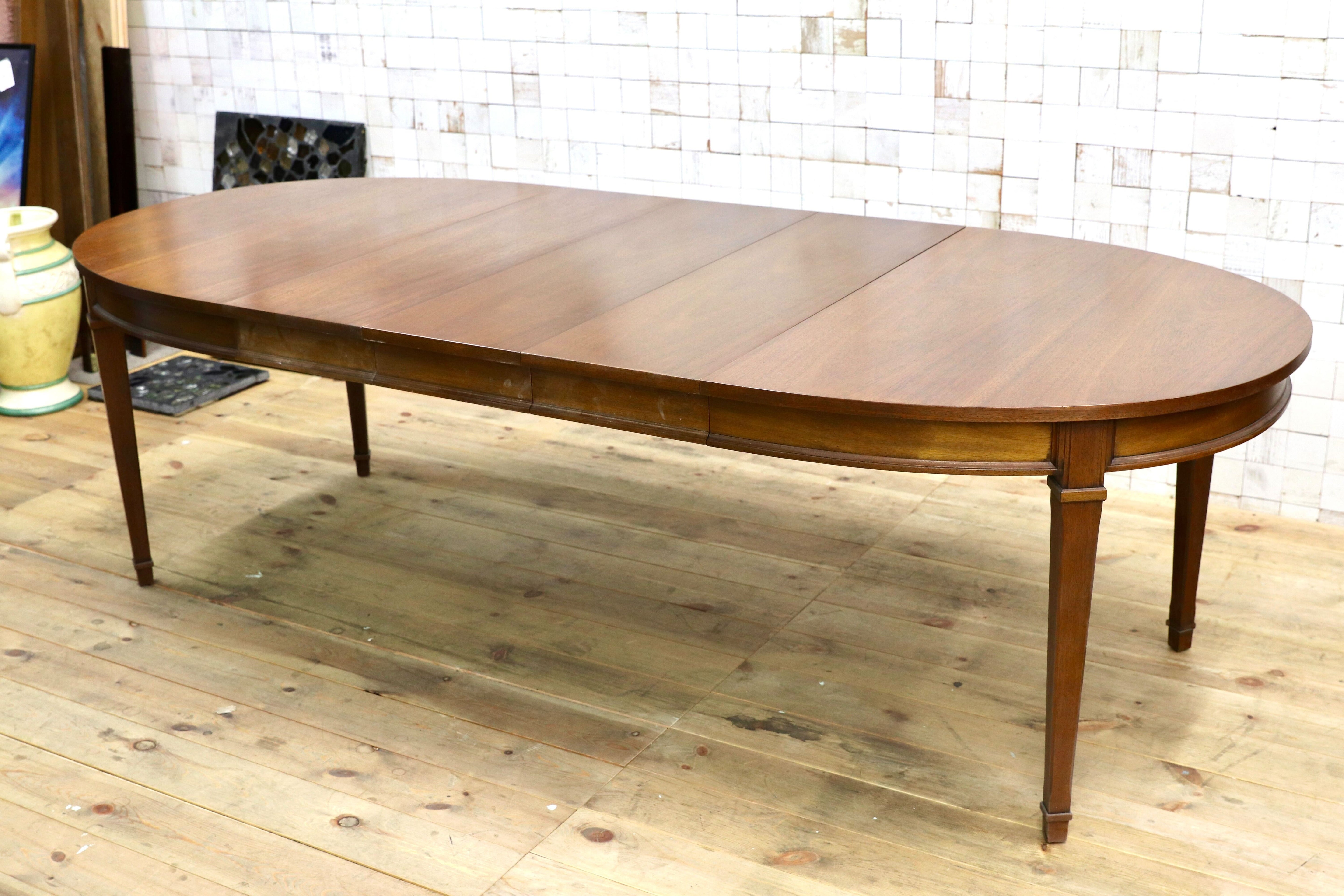 GMIK763○DREXEL HERITAGE / ドレクセルヘリテイジ トライユン エクステンション ダイニングテーブル 食卓テーブル 最高級 リペア済み 稀少