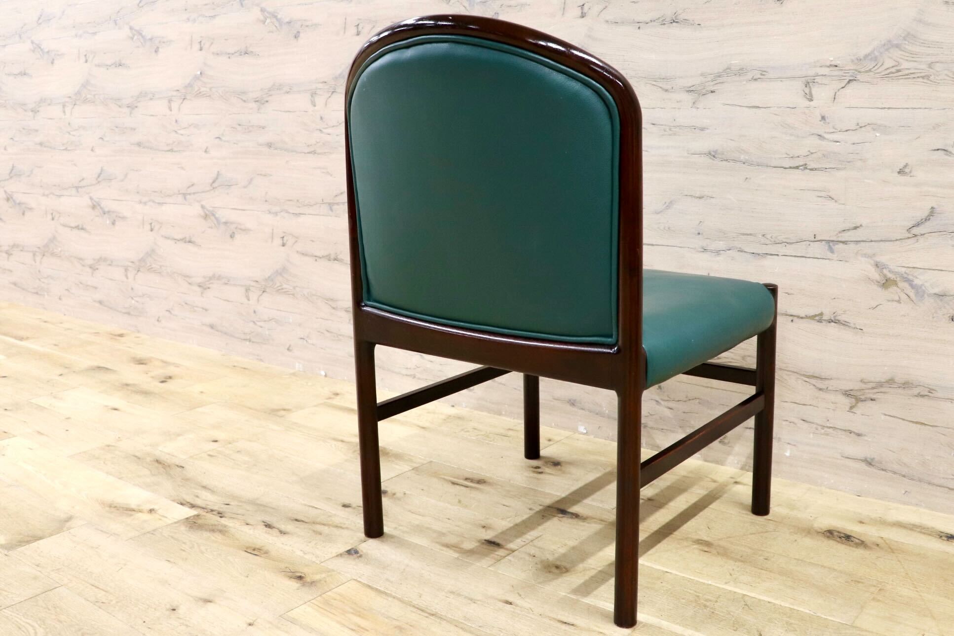 GMHH473D○CONDE HOUSE / カンディハウス インテリアセンター クイーン ダイニングチェア 椅子 レザー 北海道旭川 ビンテージ