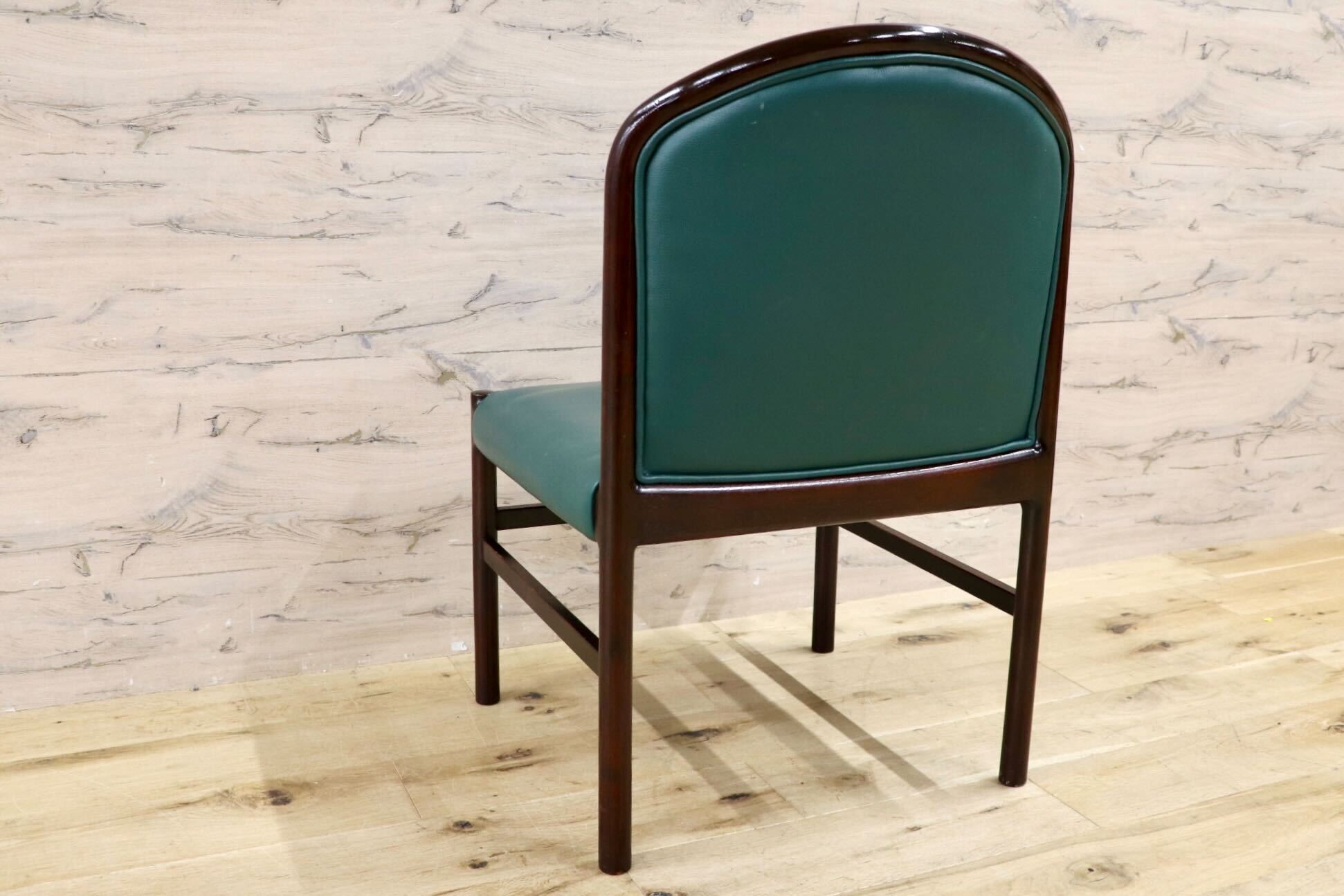 GMHH473D○CONDE HOUSE / カンディハウス インテリアセンター クイーン ダイニングチェア 椅子 レザー 北海道旭川 ビンテージ