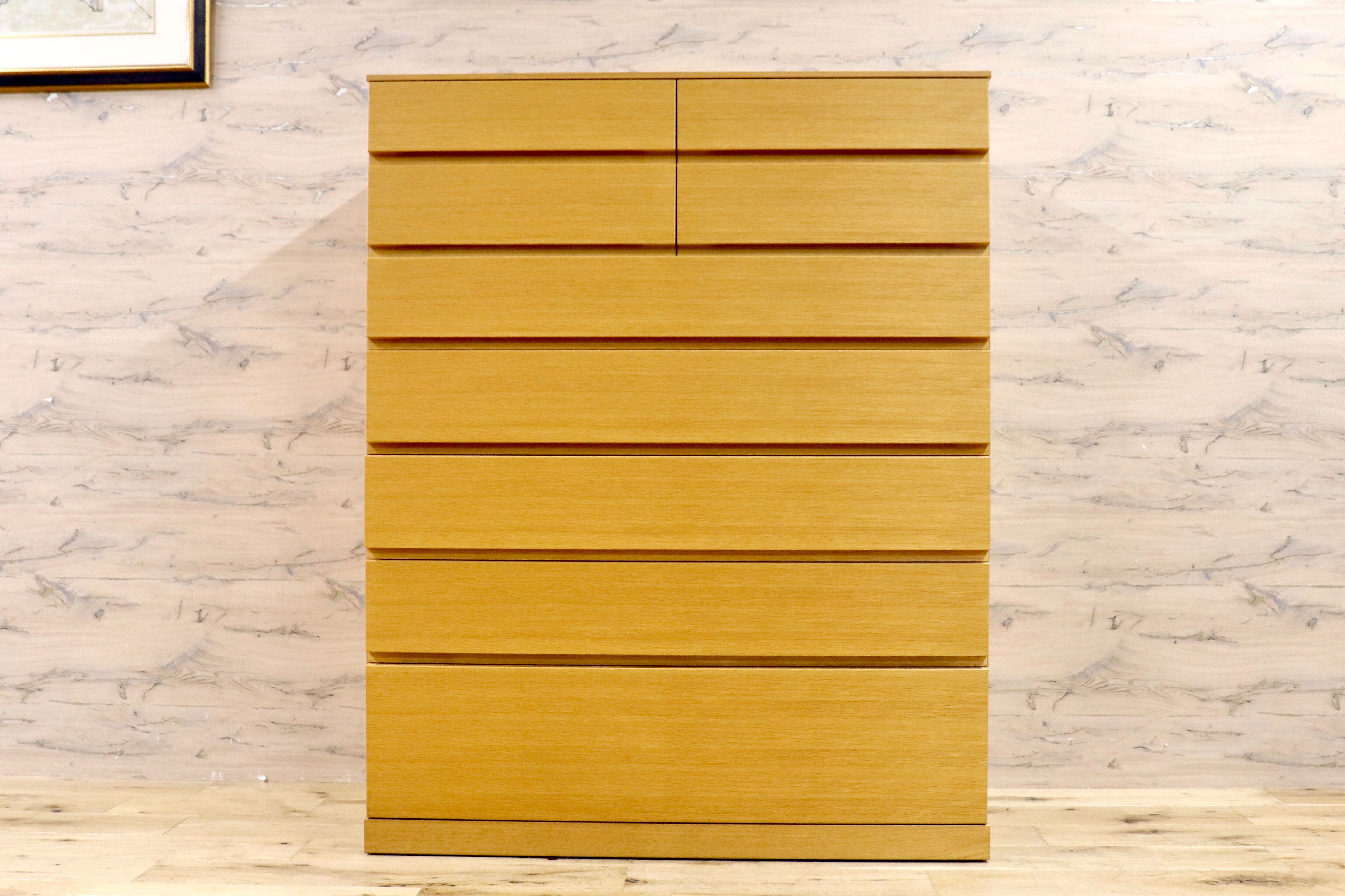 GMFK600○府中家具 佐々木木工 桐箪笥 洋服タンス 整理箪笥 チェスト 洋服箪笥 間仕切り IDC大塚家具 シンプル ナチュラル