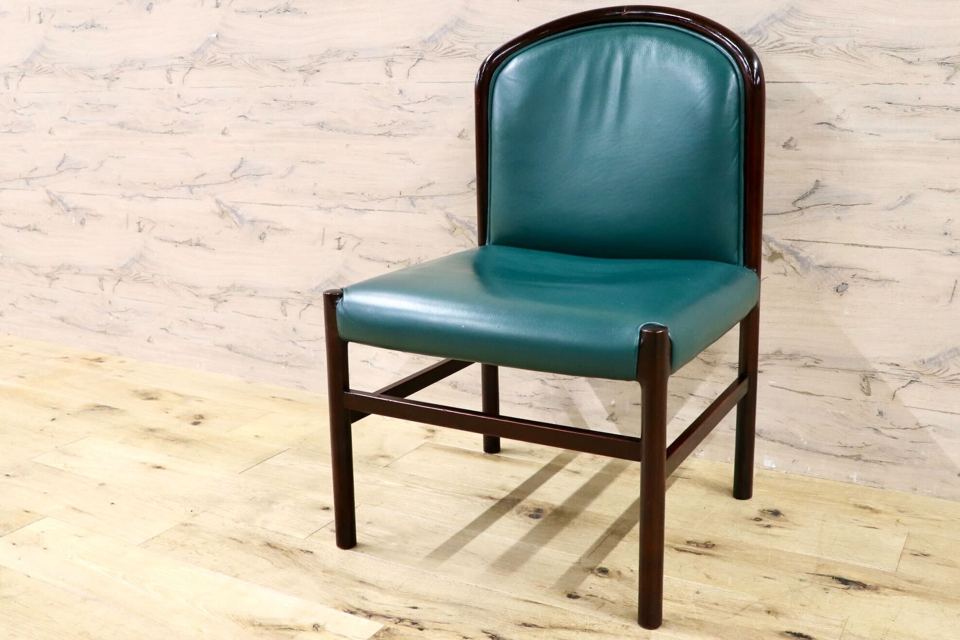 GMHH473E○CONDE HOUSE / カンディハウス インテリアセンター クイーン ダイニングチェア 椅子 レザー 北海道旭川 ビンテージ