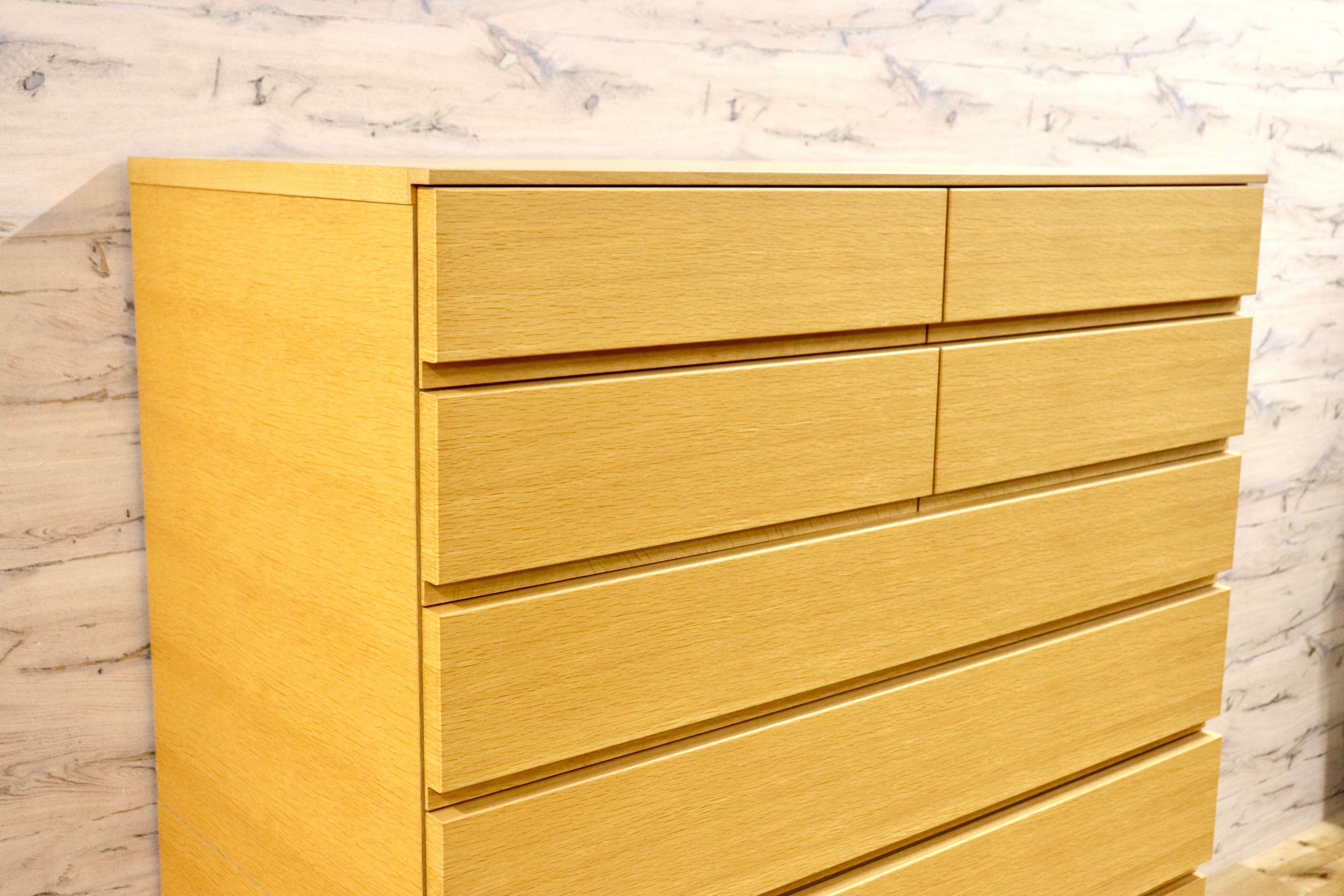 GMFK600○府中家具 佐々木木工 桐箪笥 洋服タンス 整理箪笥 チェスト 洋服箪笥 間仕切り IDC大塚家具 シンプル ナチュラル