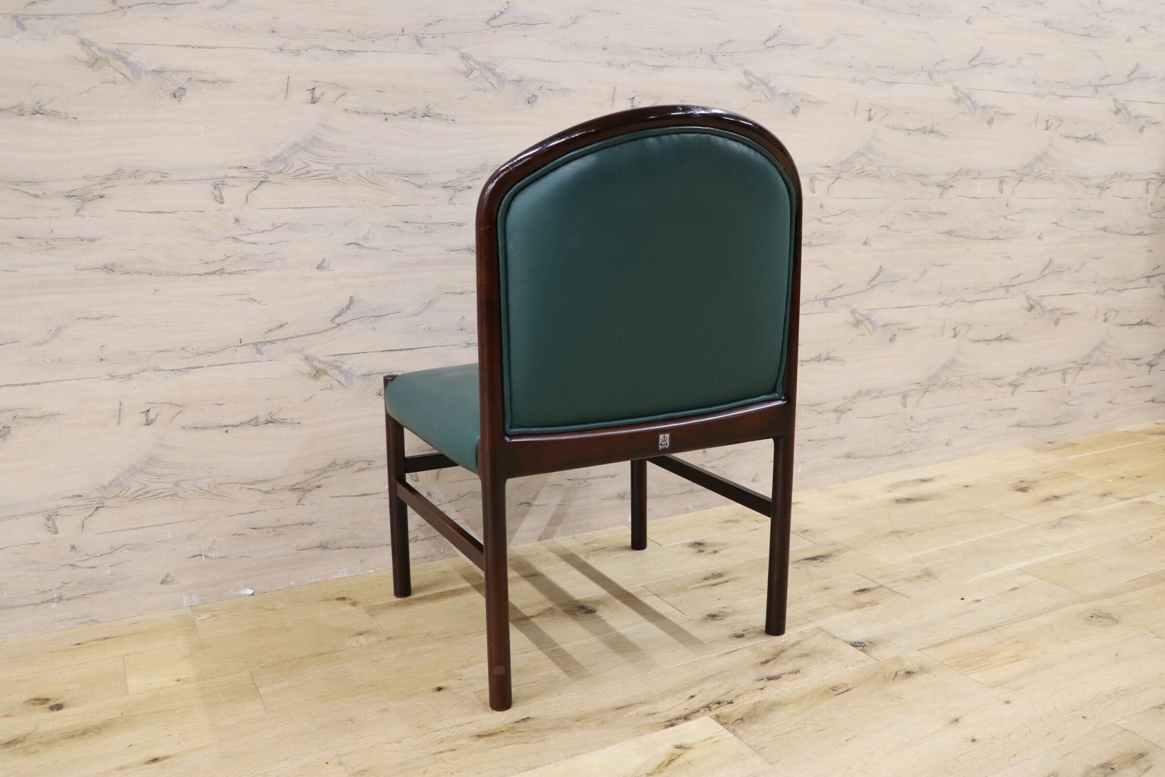 GMHH473E○CONDE HOUSE / カンディハウス インテリアセンター クイーン ダイニングチェア 椅子 レザー 北海道旭川 ビンテージ