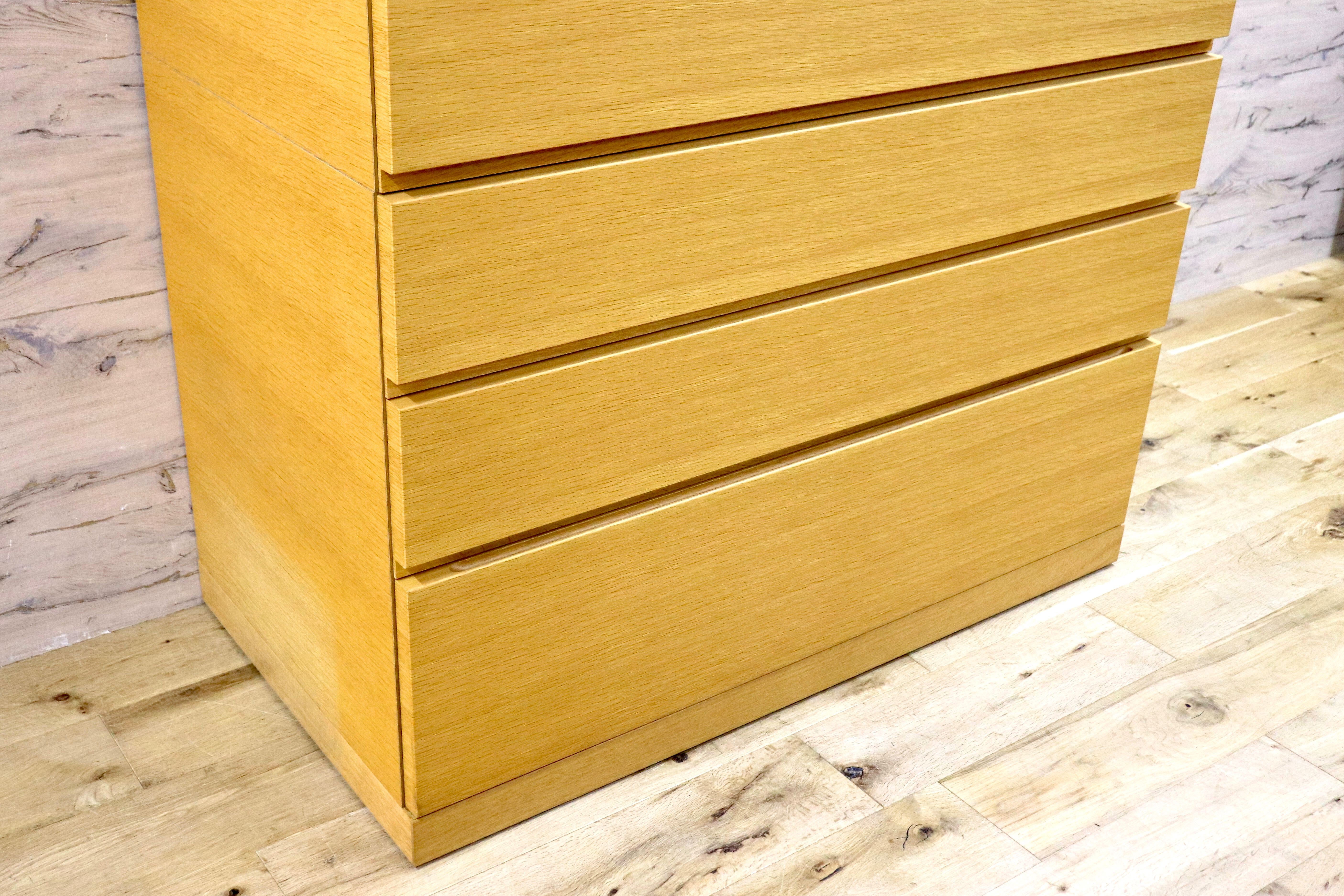 GMFK600○府中家具 佐々木木工 桐箪笥 洋服タンス 整理箪笥 チェスト 洋服箪笥 間仕切り IDC大塚家具 シンプル ナチュラル