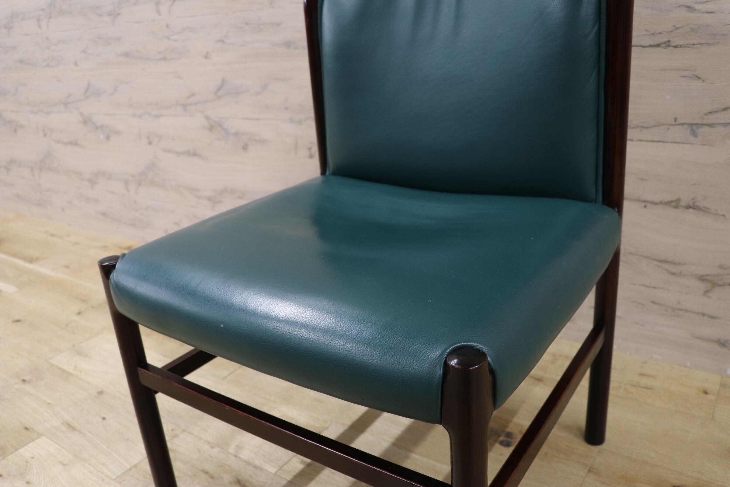 GMHH473E○CONDE HOUSE / カンディハウス インテリアセンター クイーン ダイニングチェア 椅子 レザー 北海道旭川 ビンテージ