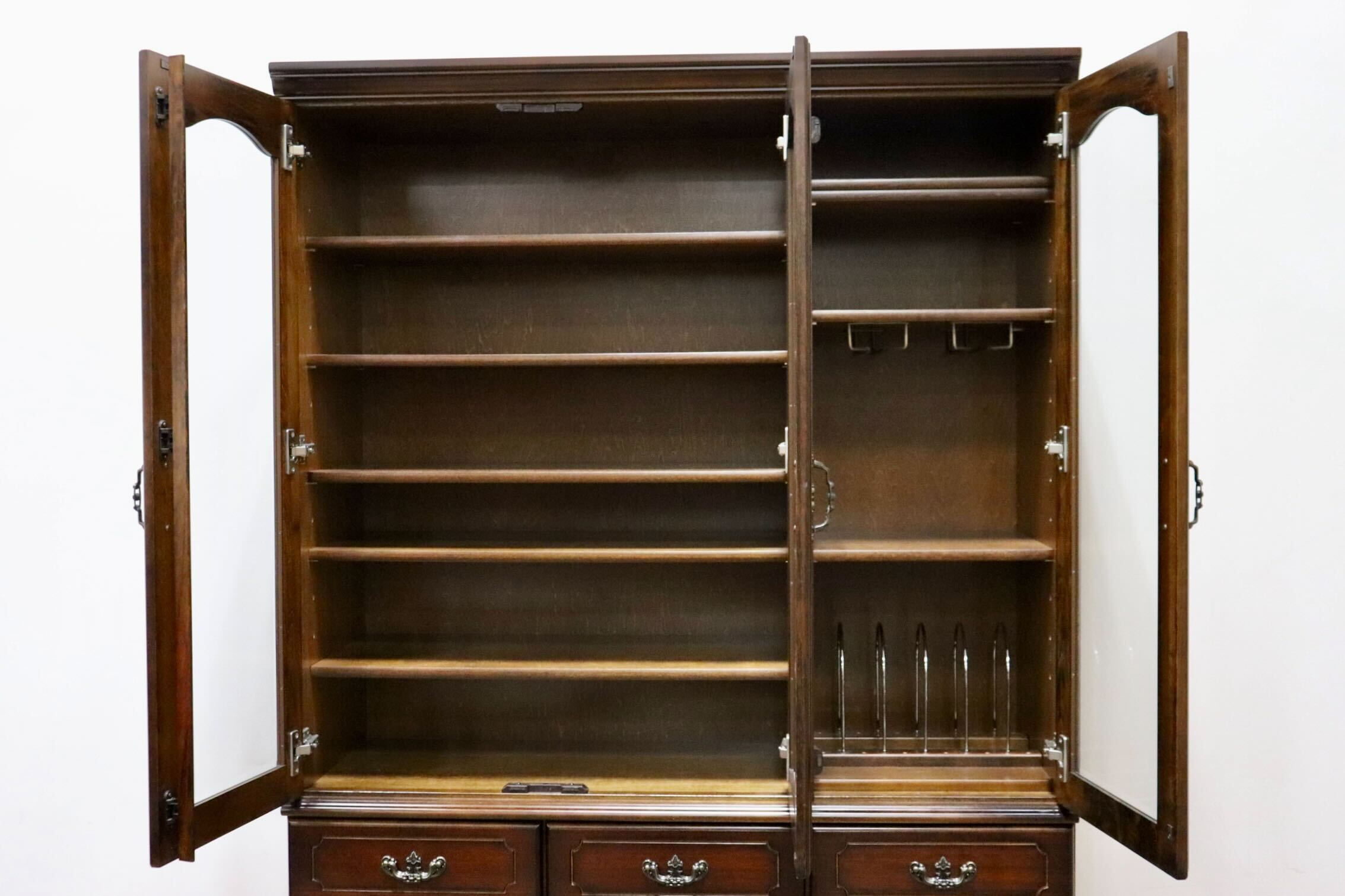 GMHK122○karimoku / カリモク コロニアル 食器棚 水屋棚 カップボード キッチンボード ダイニングボード カントリー 定価約37万 美品