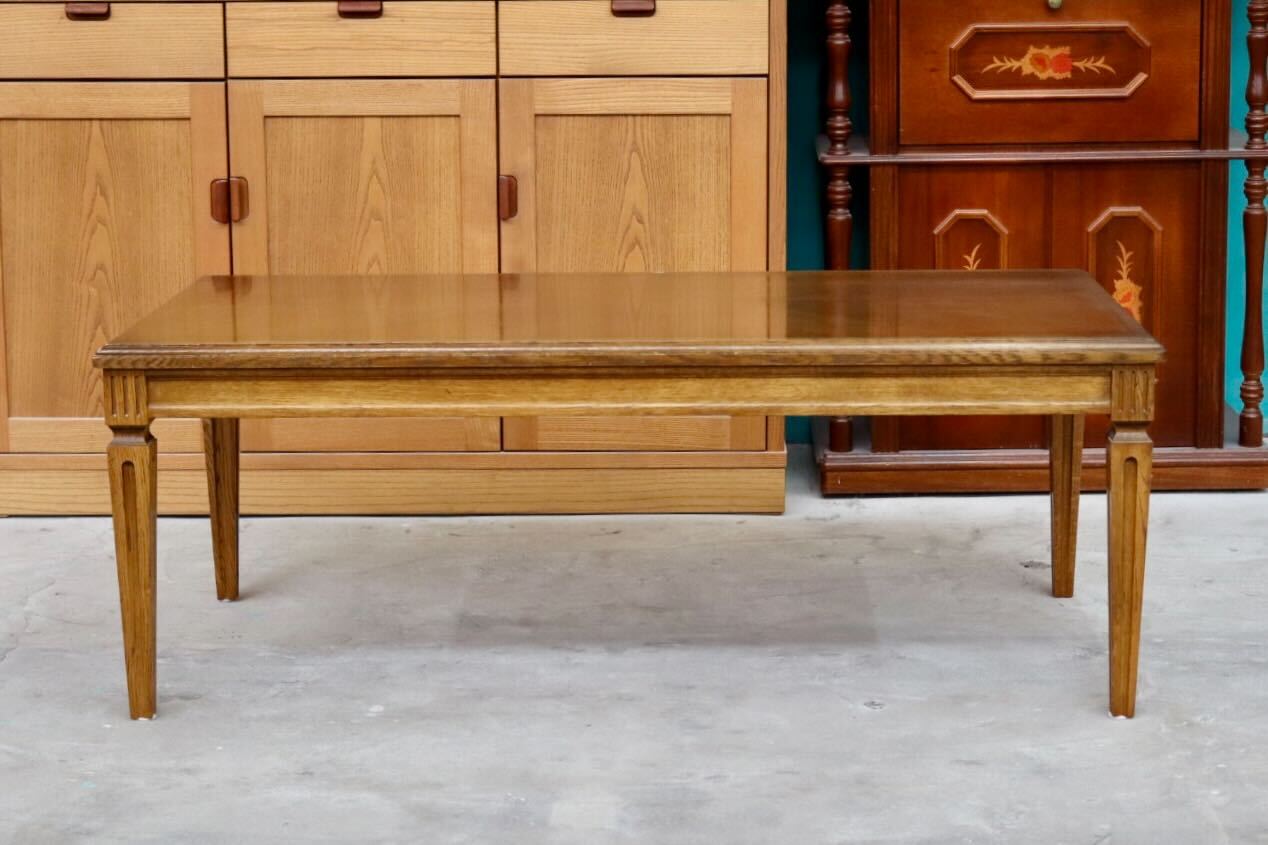 GMIS84○domani / ドマーニ QUEENSLIFE クイーンズライフ センターテーブル リビングテーブル カリモク最高峰 定価約21万