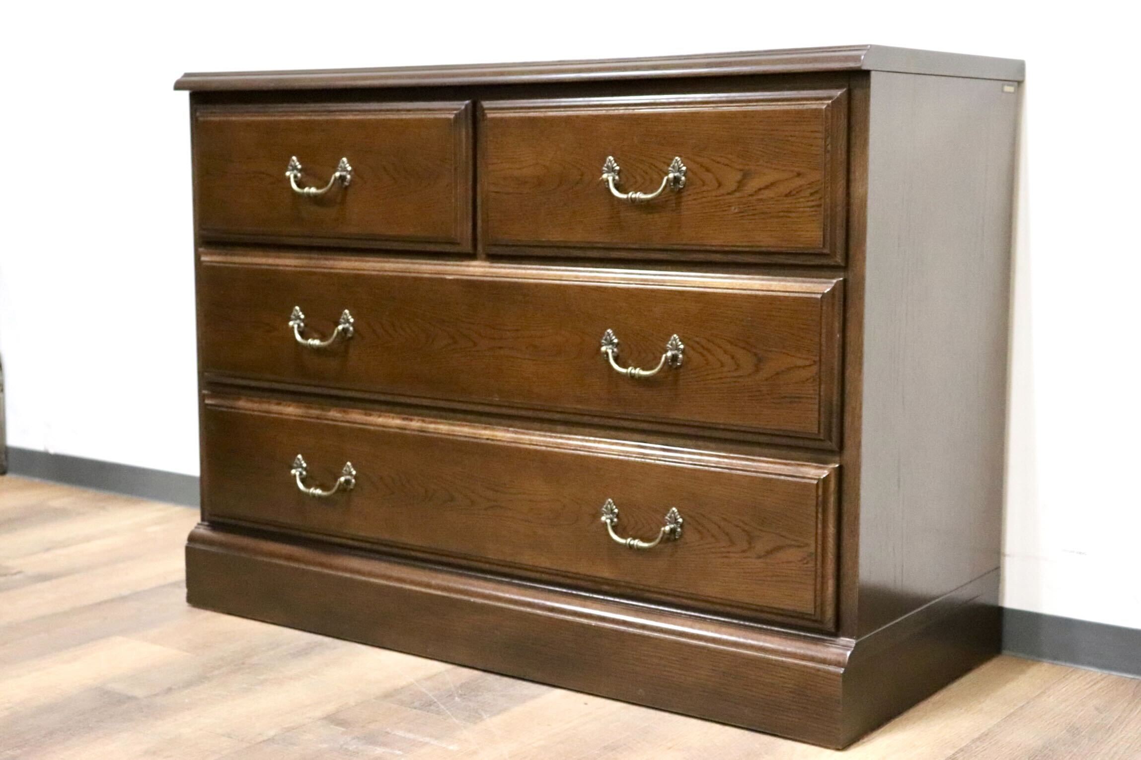 GMHN91A○domani / ドマーニ QUEENS LIFE クイーンズライフ 3段チェスト 整理箪笥 収納家具 オーク材 カリモク最高峰 定価約25万