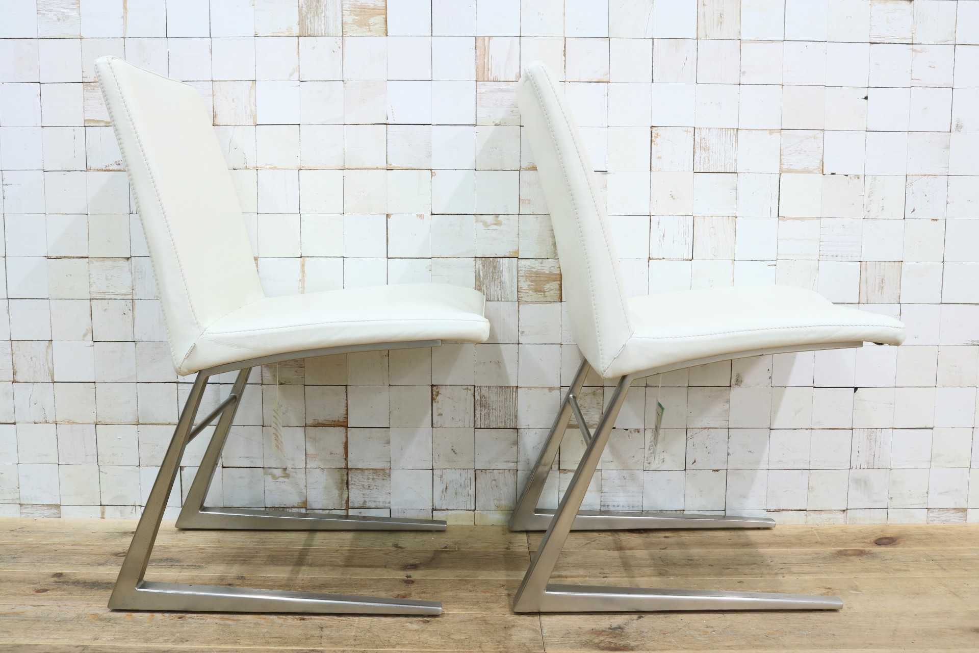 GMJS154B○BoConcept / ボーコンセプト Mariposa マリポサ 2脚セット ダイニングチェア 椅子 本革 北欧モダン デンマーク 約15万