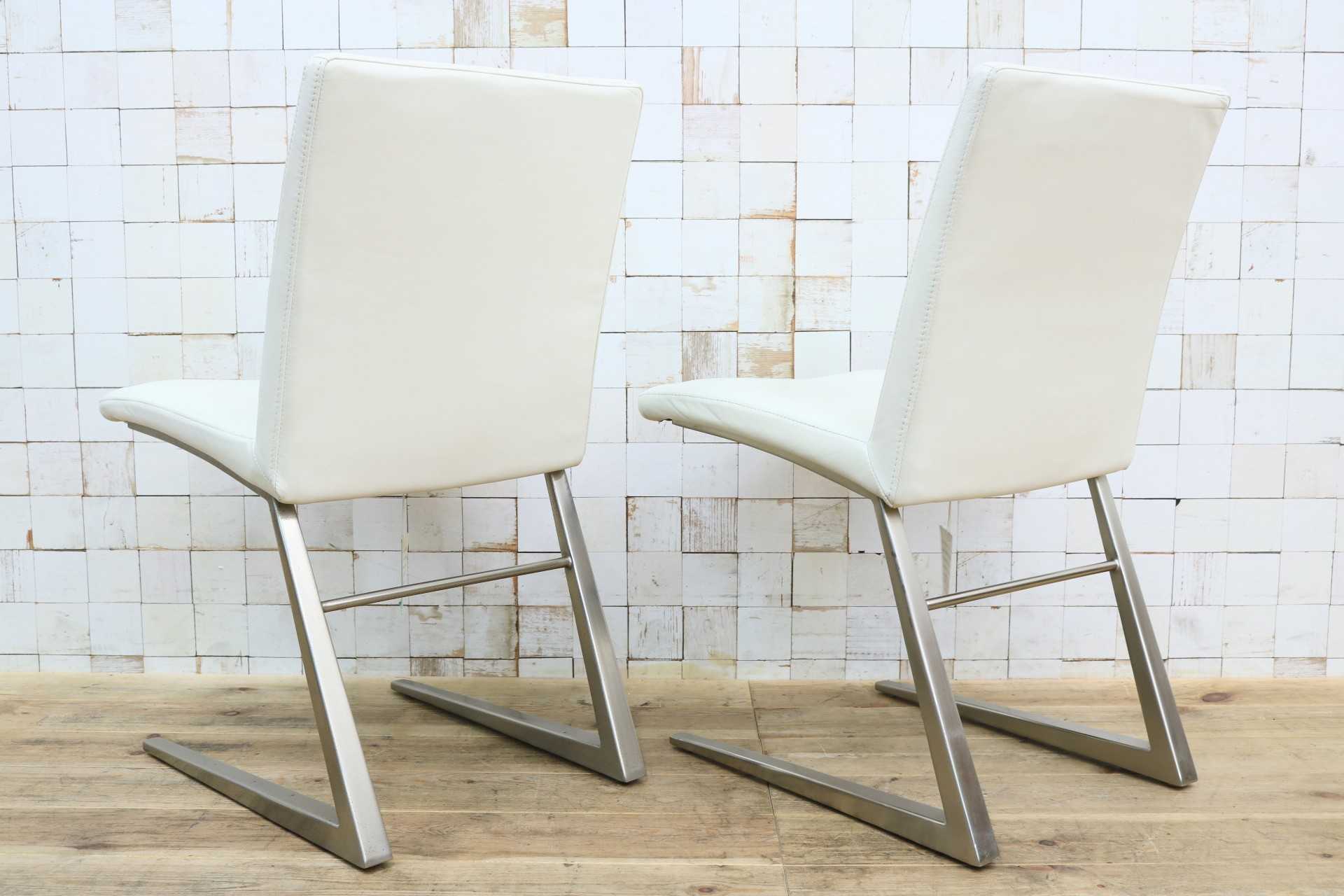 GMJS154B○BoConcept / ボーコンセプト Mariposa マリポサ 2脚セット ダイニングチェア 椅子 本革 北欧モダン デンマーク 約15万