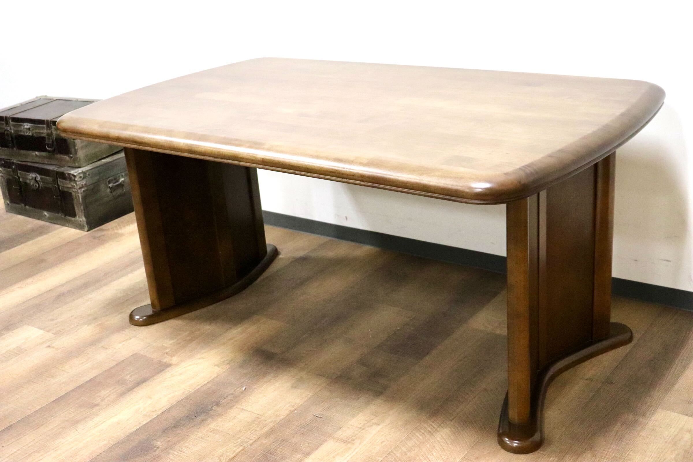 GMGS264○karimoku / カリモク ダイニングテーブル 食卓テーブル テーブル 机 作業台 天然木 和モダン レトロ カントリー 国産家具