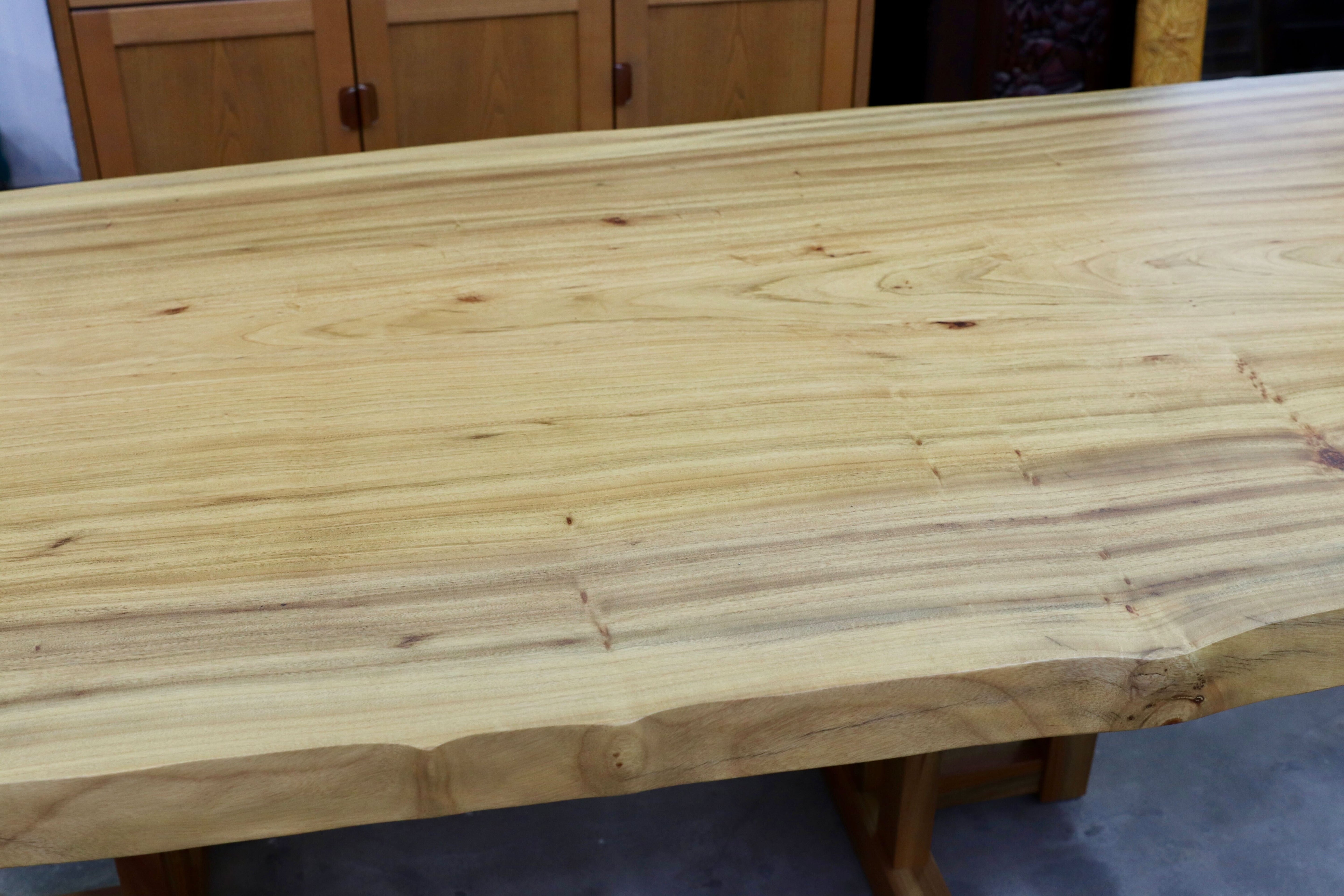 GMIH337○楠 一枚板 ナチュラル モダン ダイニングテーブル 食卓テーブル 定価約65万 モデルルーム展示品