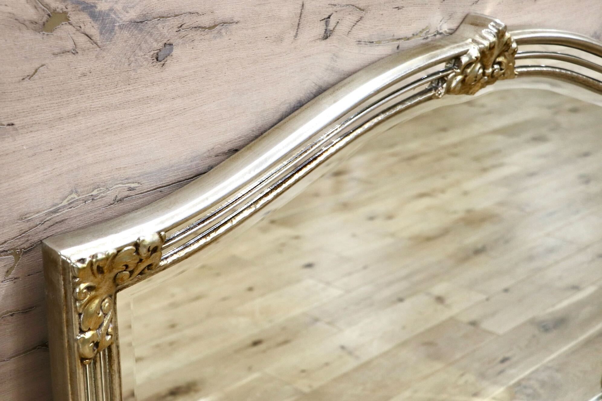 GMFK842○アンティーク調 ウォールミラー 壁掛けミラー クラッシック エレガント ヨーロピアン 鏡 インテリア ミラー