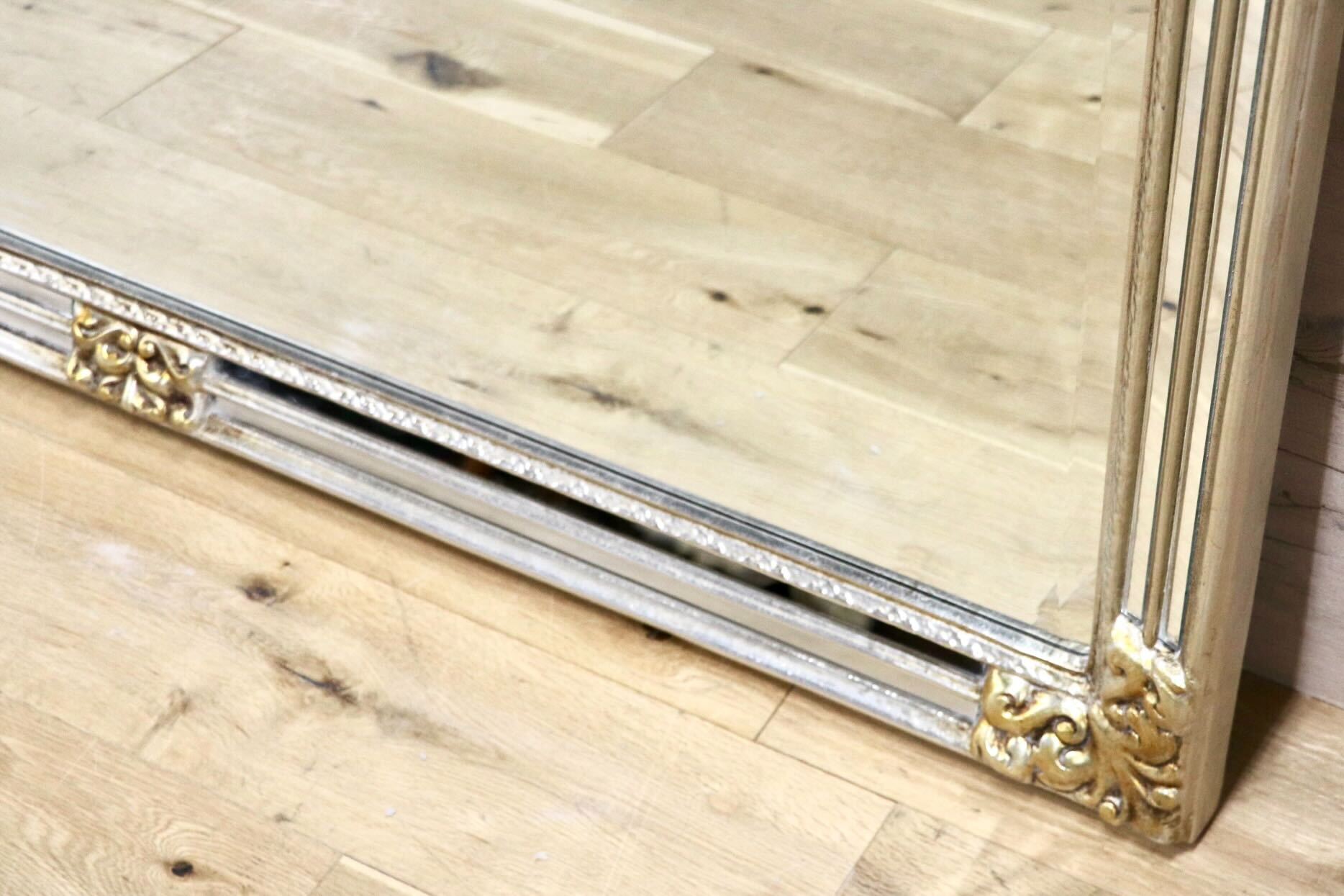 GMFK842○アンティーク調 ウォールミラー 壁掛けミラー クラッシック エレガント ヨーロピアン 鏡 インテリア ミラー