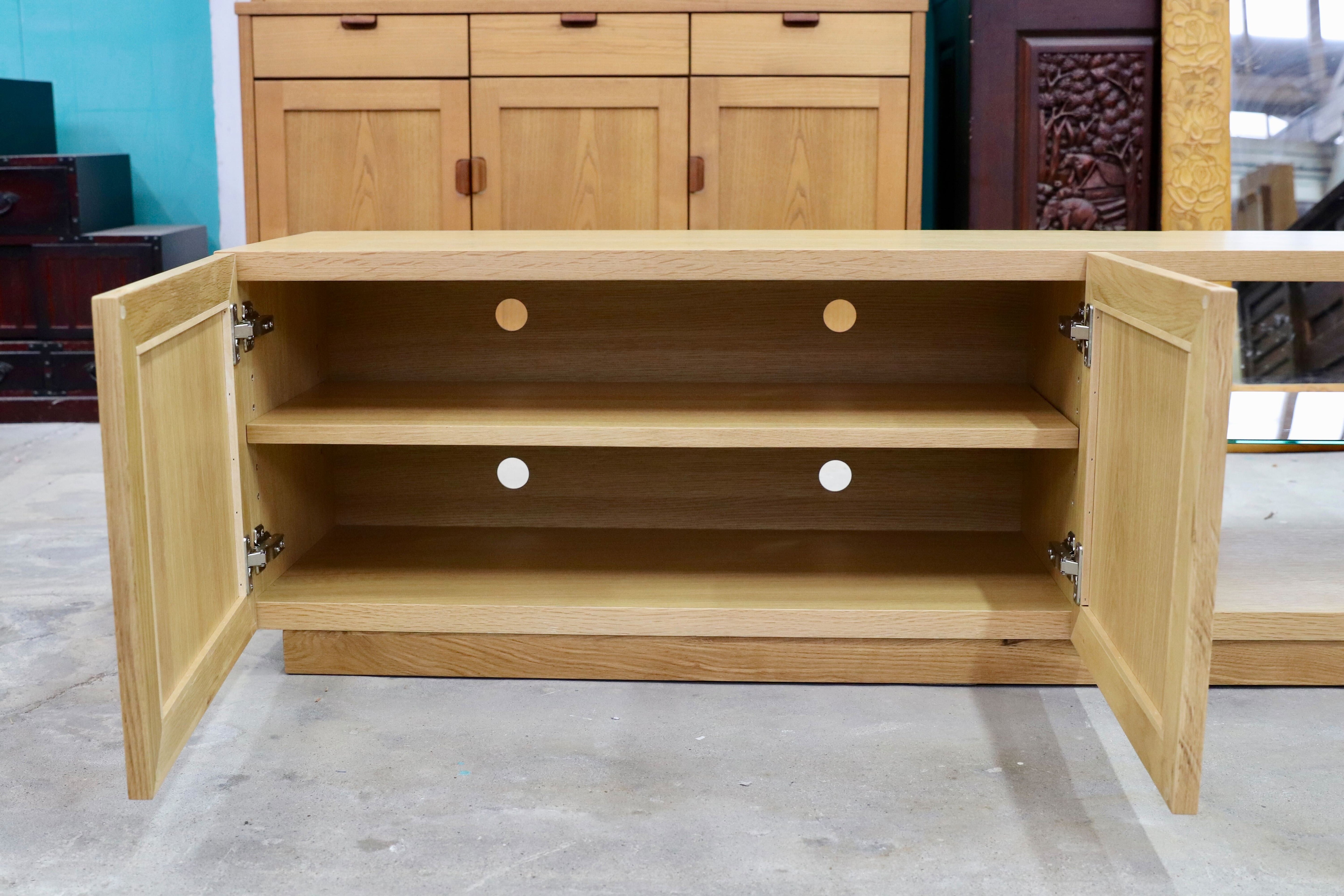 GMIK808○関家具 ヘリム オーク テレビボード TVボード AVボード ローボード リビングボード 収納家具 ナチュラル 定価約7万 展示品