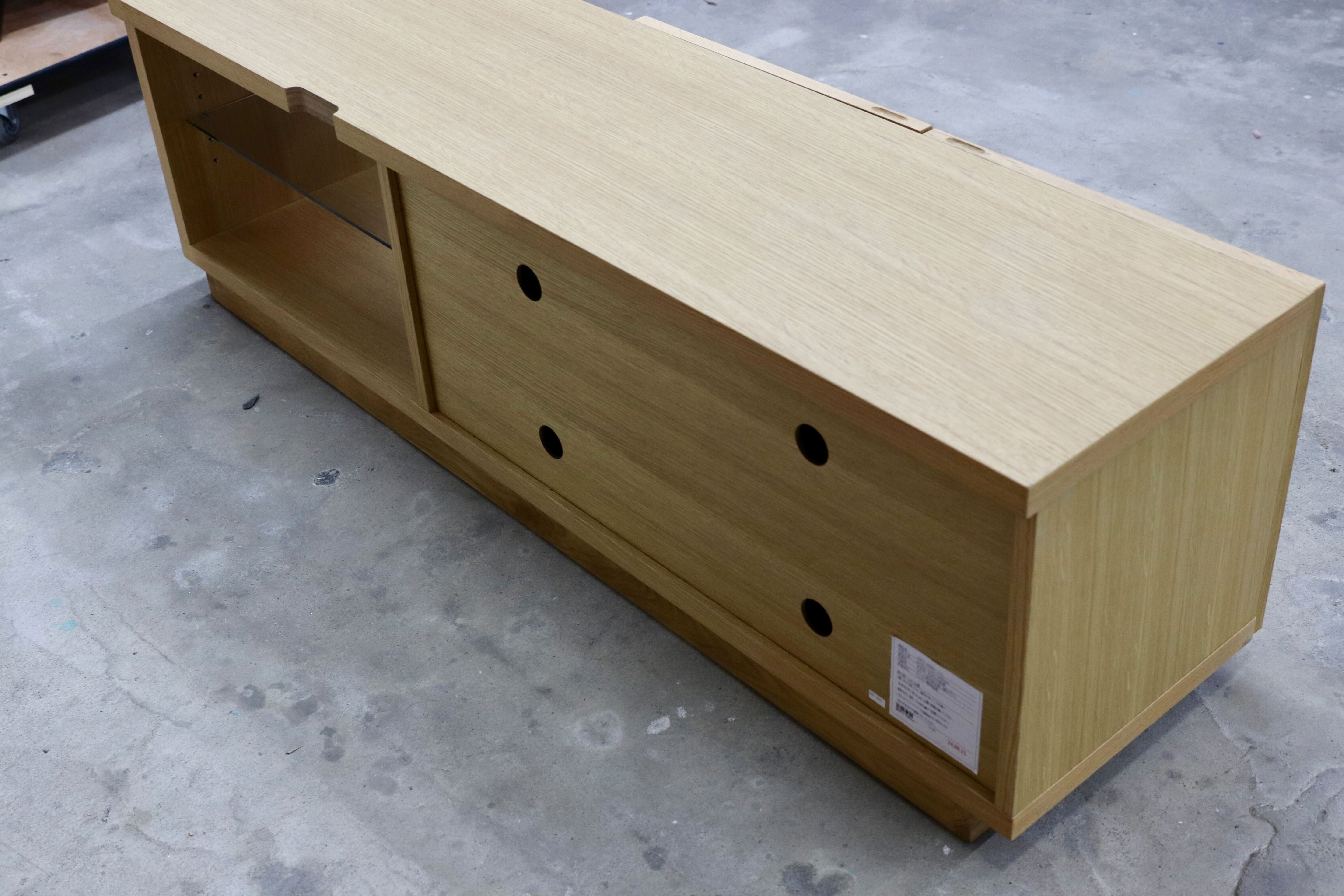 GMIK808○関家具 ヘリム オーク テレビボード TVボード AVボード ローボード リビングボード 収納家具 ナチュラル 定価約7万 展示品