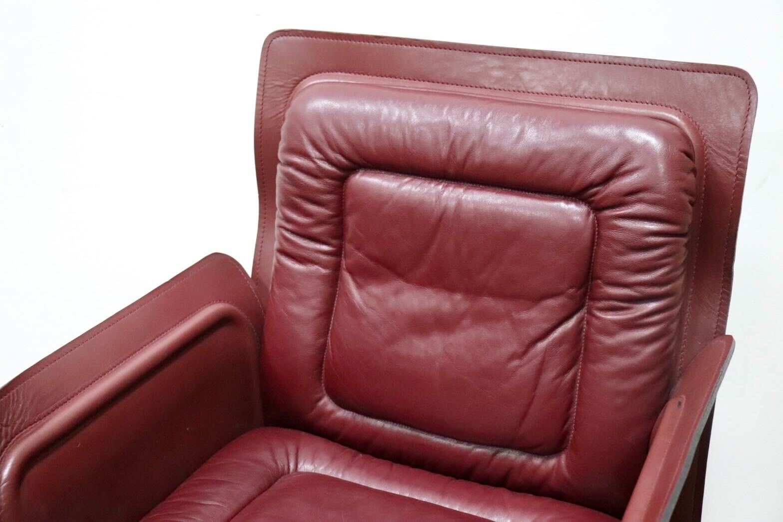 GMGK540E○i4Mariani / クアトロマリアーニ メトーラ イタリア製 ラウンジチェア エグゼクティブチェア 総革 約33万 検)カッシーナ B&B