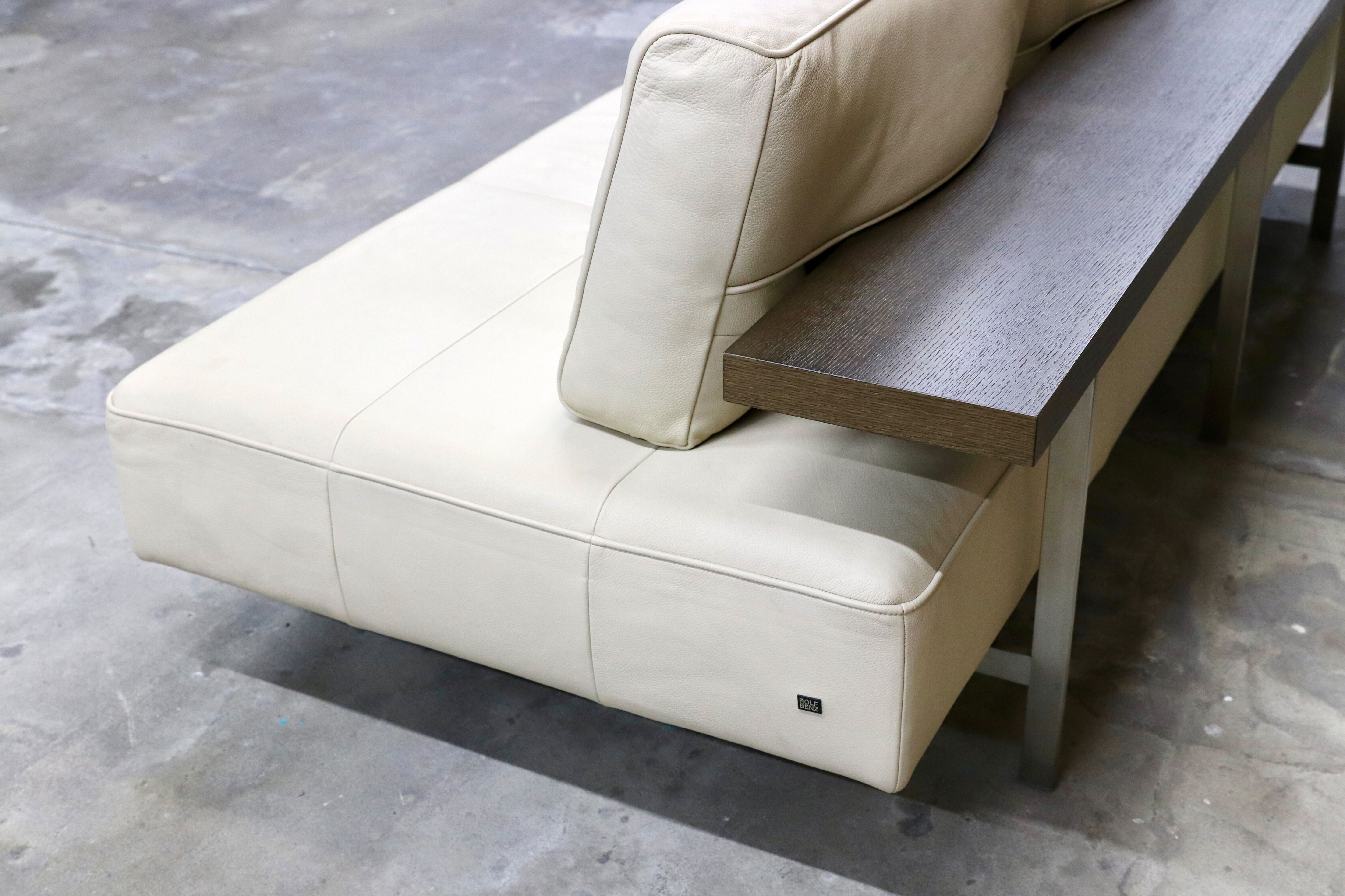 GMIS367○ROLF BENZ / ロルフベンツ DONO ドノ カウチソファ シェーズロング 本革 IDC大塚家具 左肘ロング 3人掛けソファ 定価約150万