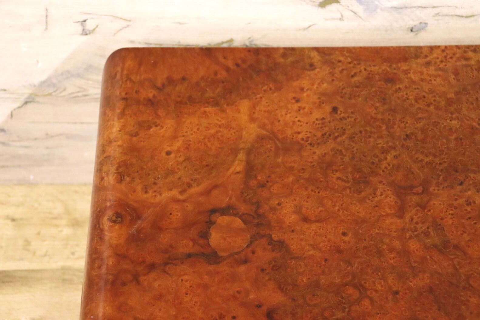 GMHS325○イタリア製 センターテーブル リビングテーブル ローテーブル エレガント 玉杢 応接 輸入家具 ヨーロピアン