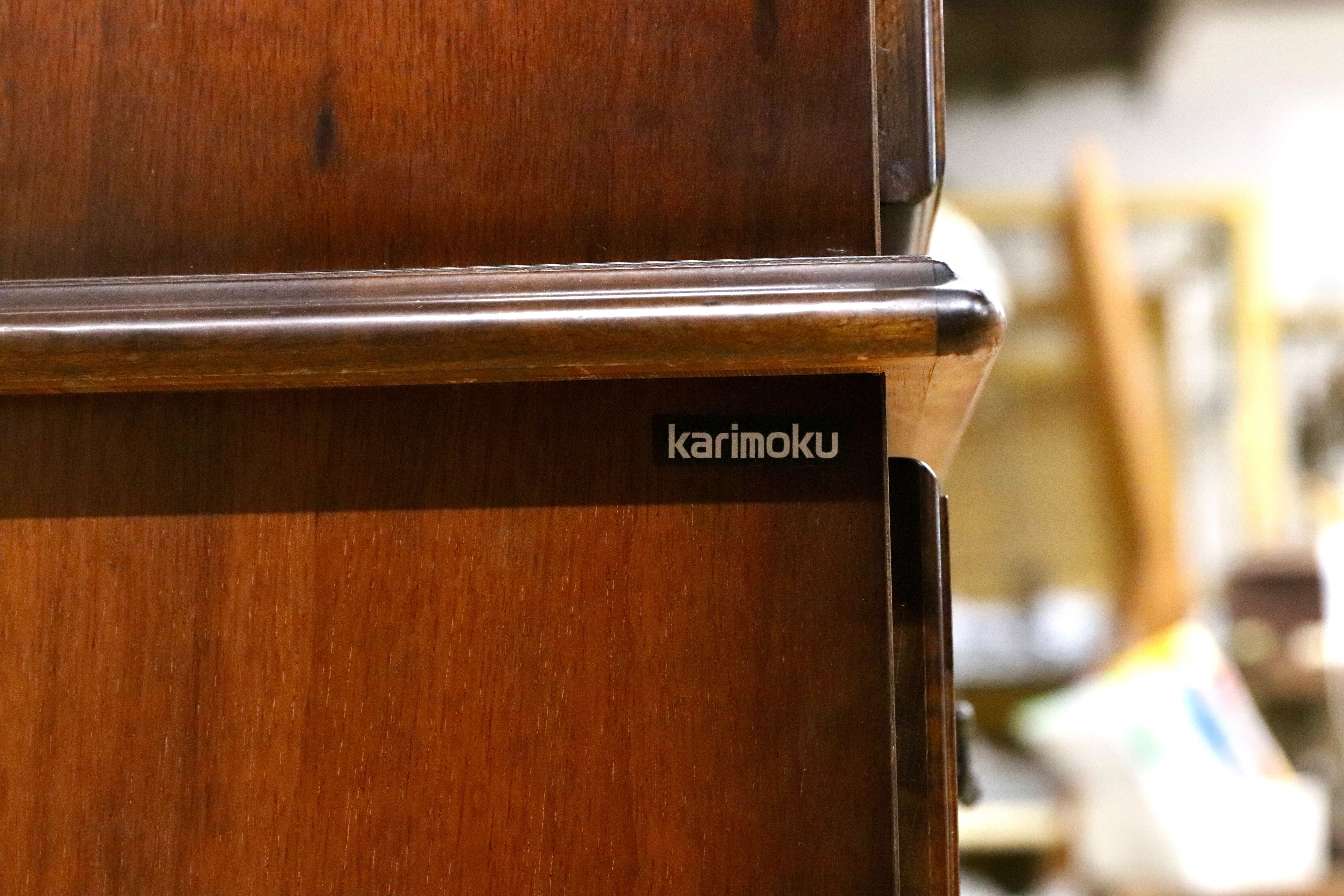 GMIH165○karimoku / カリモク 両面キャビネット 食器棚 リビングボード 飾り棚 コロニアル クラシック カントリー 国産家具 稀少